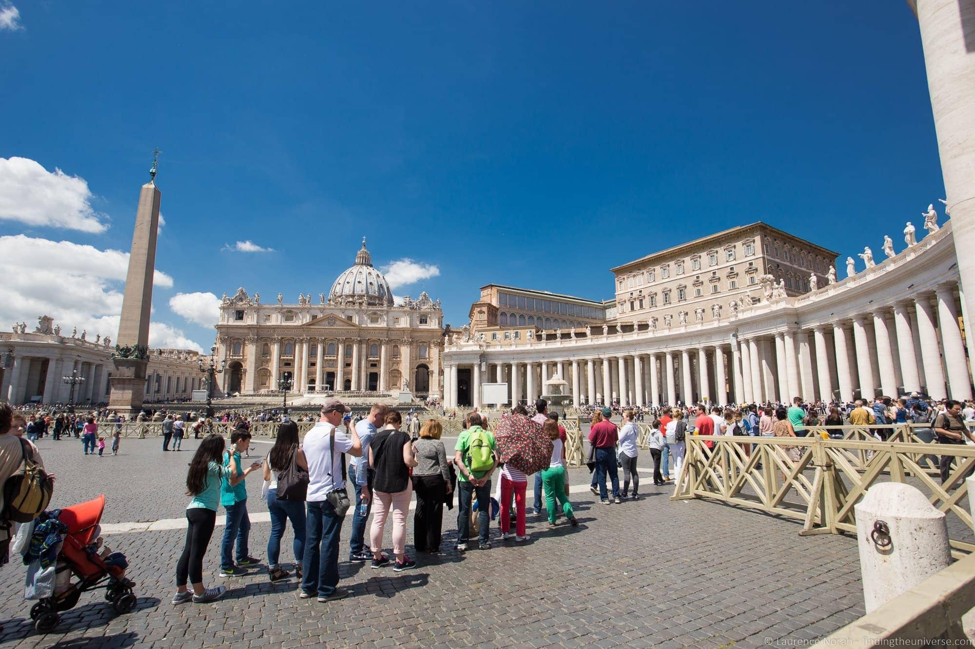 St Peters line Rome