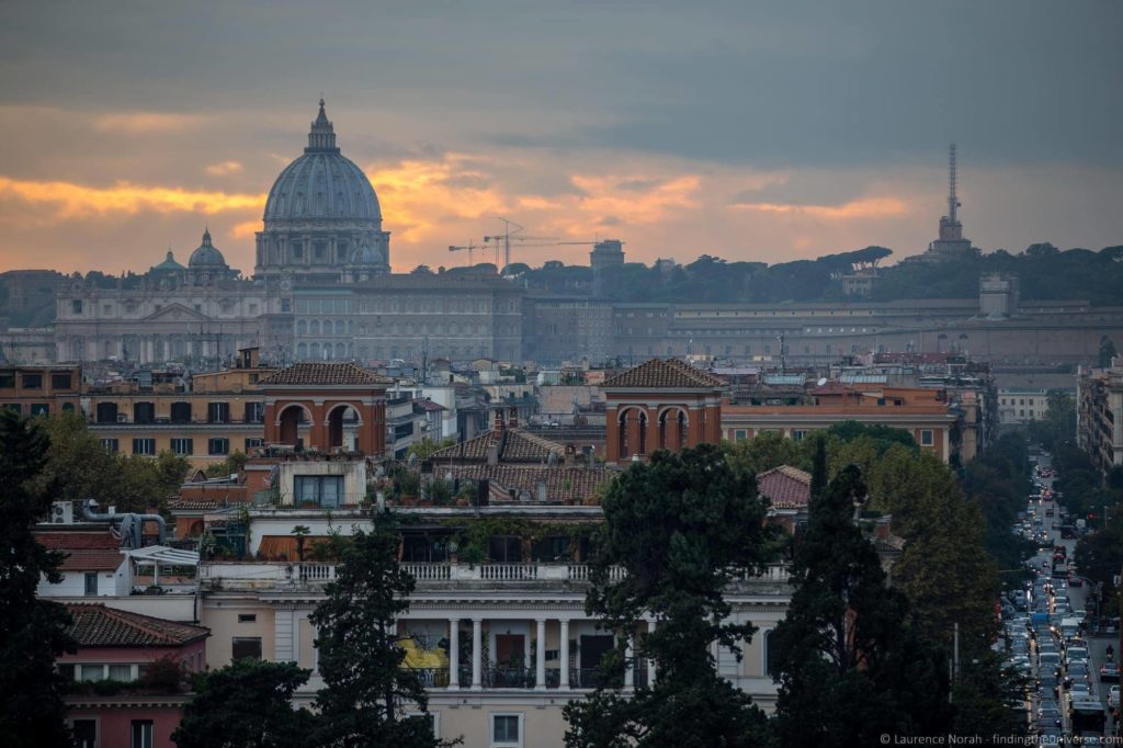 rome travel planner View from Villa Borghese Gardens