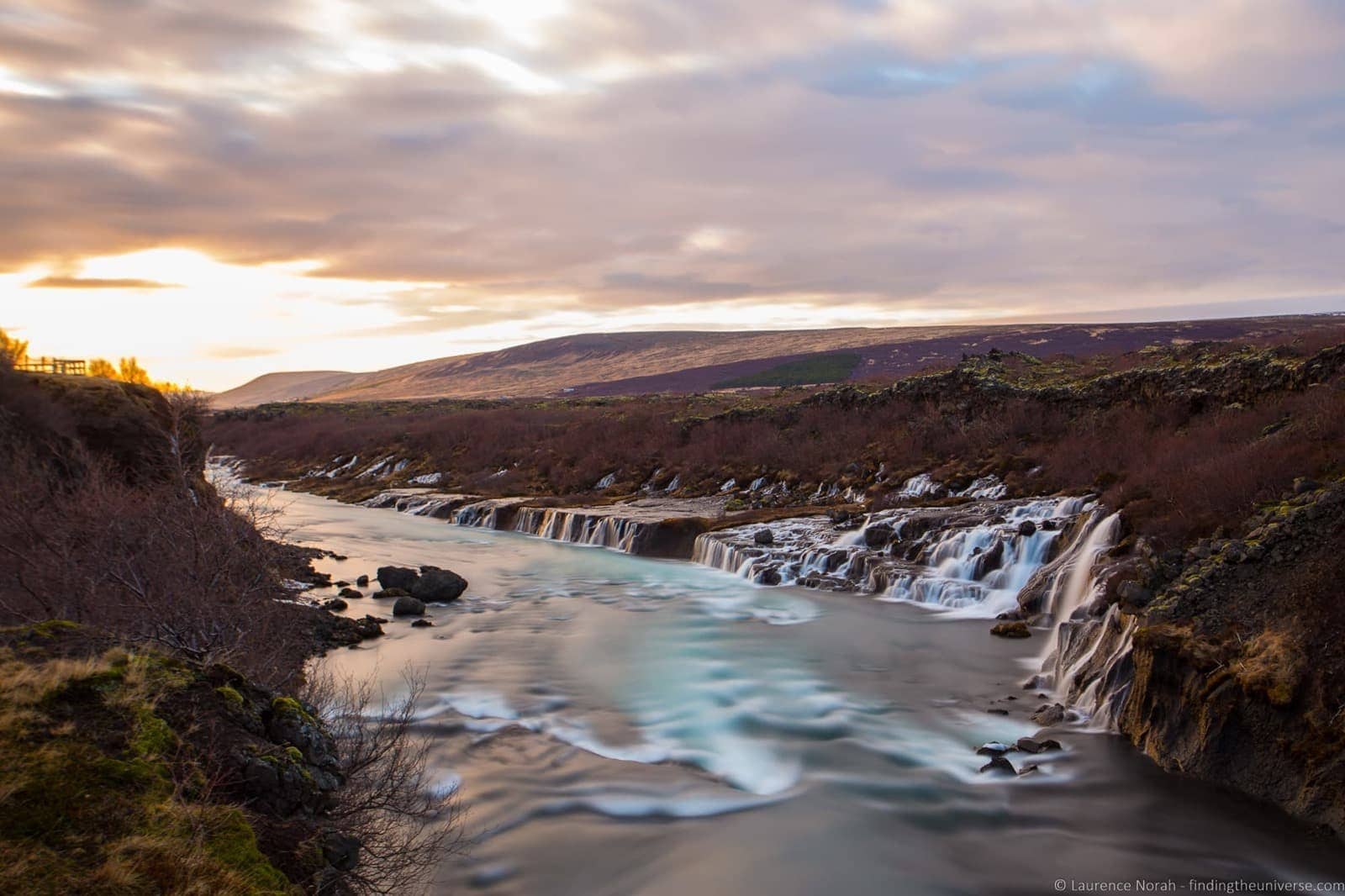 Hraunfossar Waterfall Iceland