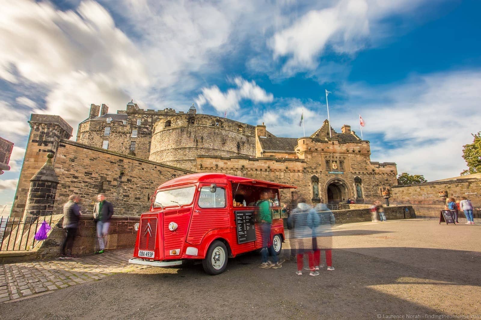 Edinburgh Castle and Van