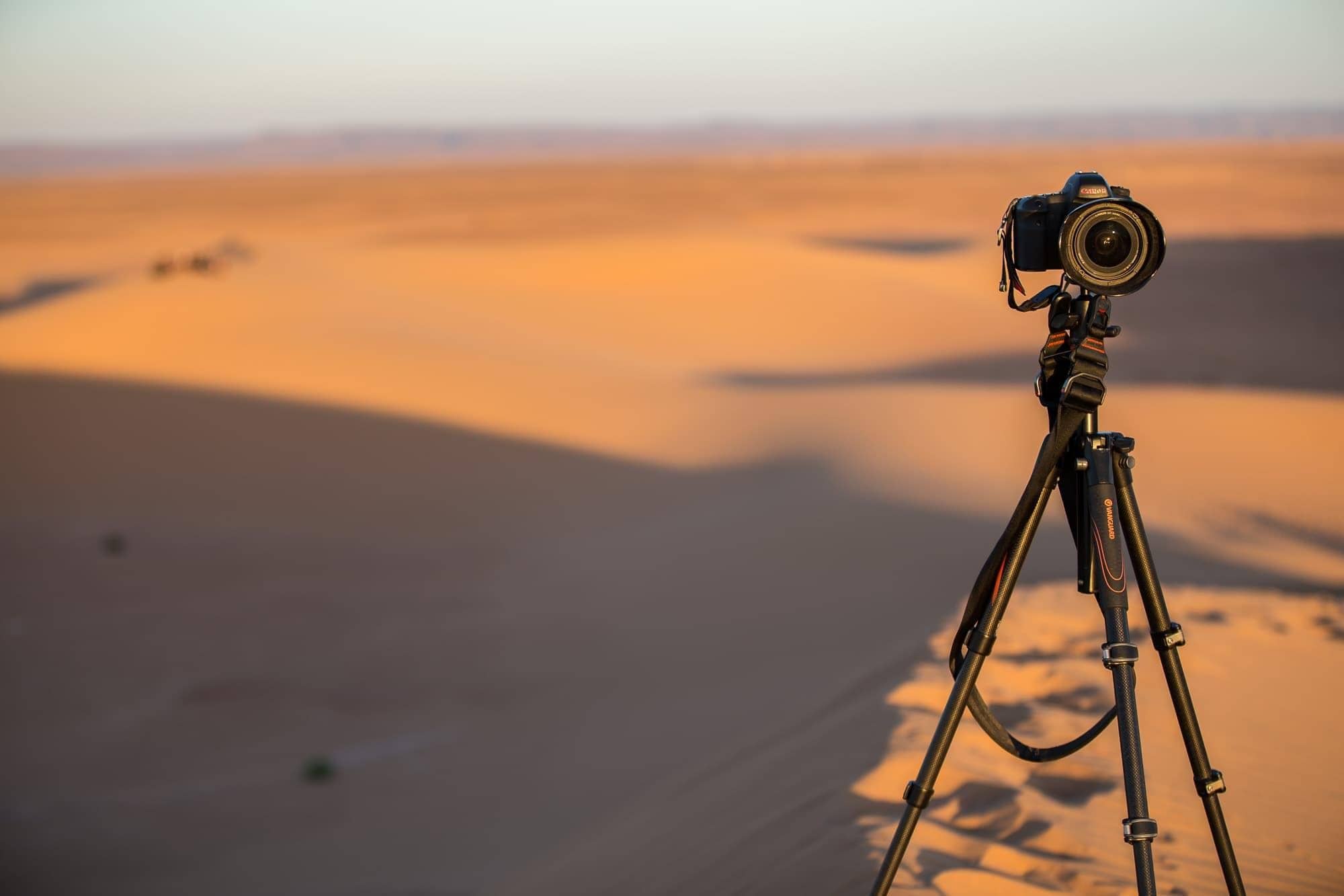Vanguard tripod desert Morocco image