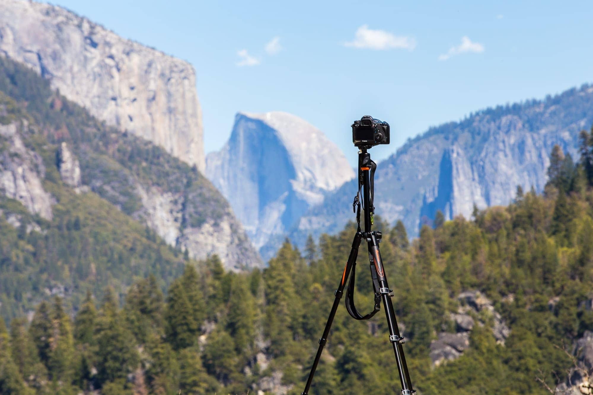 Vanguard tripod view of Half Dome image