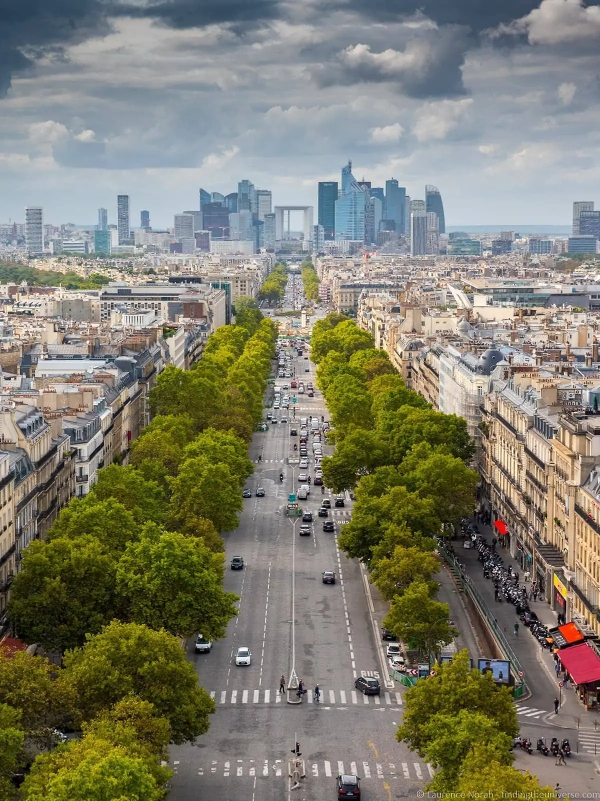 View from Arc de Triomphe