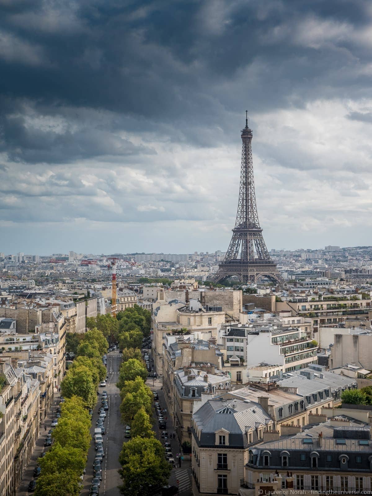 Eiffel Tower from Arc de Triomphe