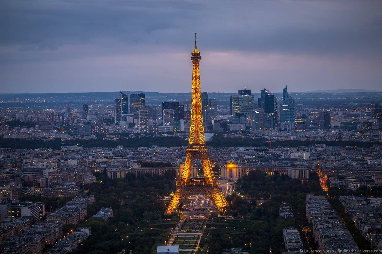 Eiffel Tower from Tour Montparnasse