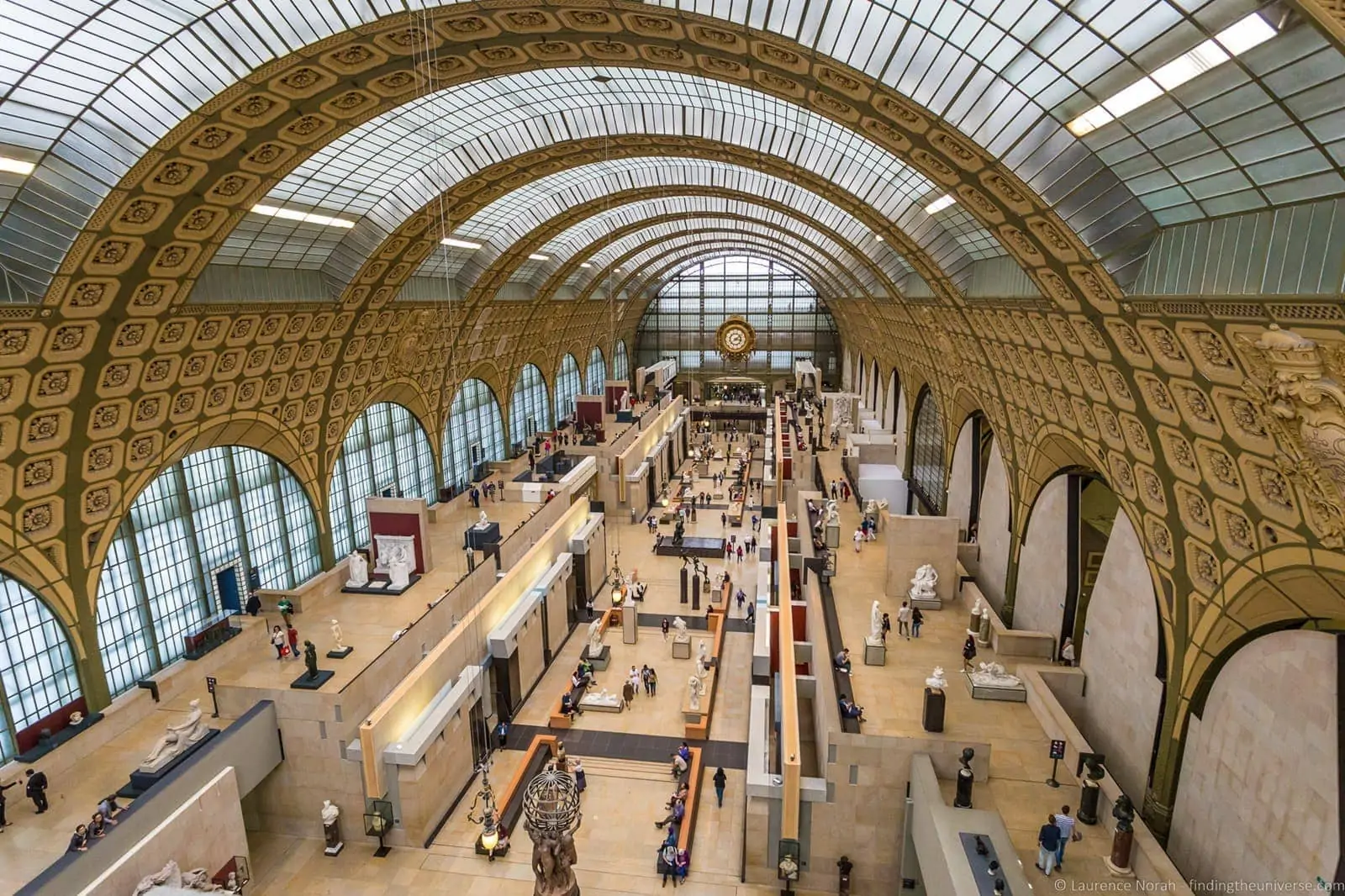 The main hall and station clock of the Musée d'Orsay, Paris
