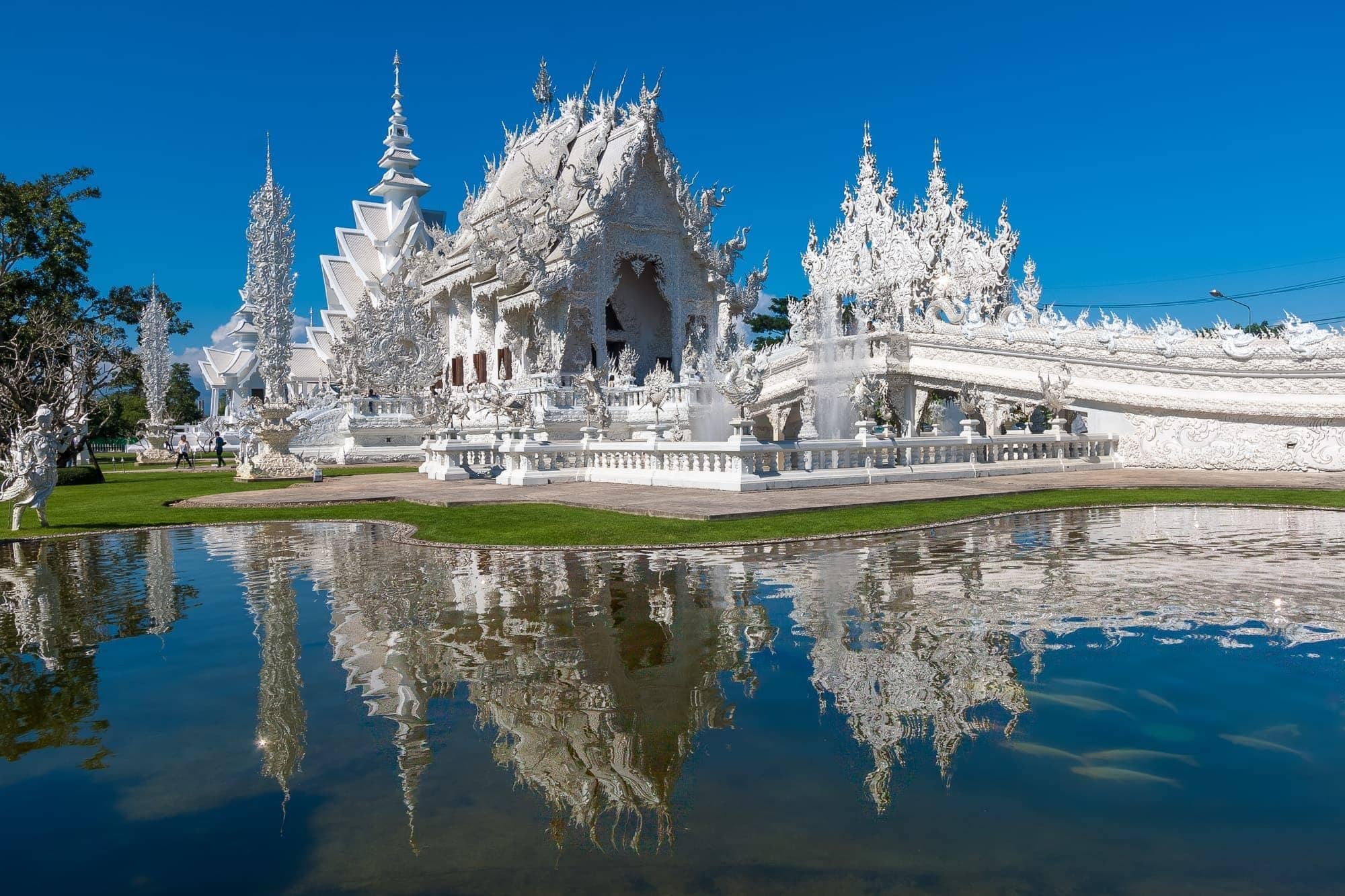 White temple Thailand image