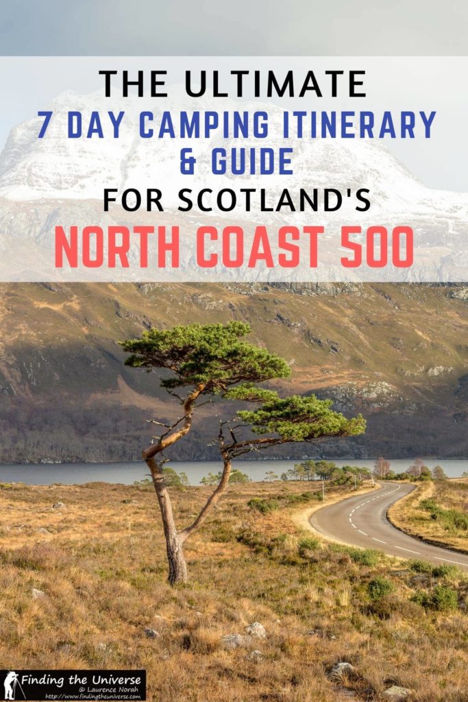 Looking to drive Scotland's North Coast 500 route? This detailed guide to camping on the North Coast 500 has a full seven day itinerary, suggestions on campsites, an NC500 route map and loads of suggestions to ensure you have an awesome road trip!