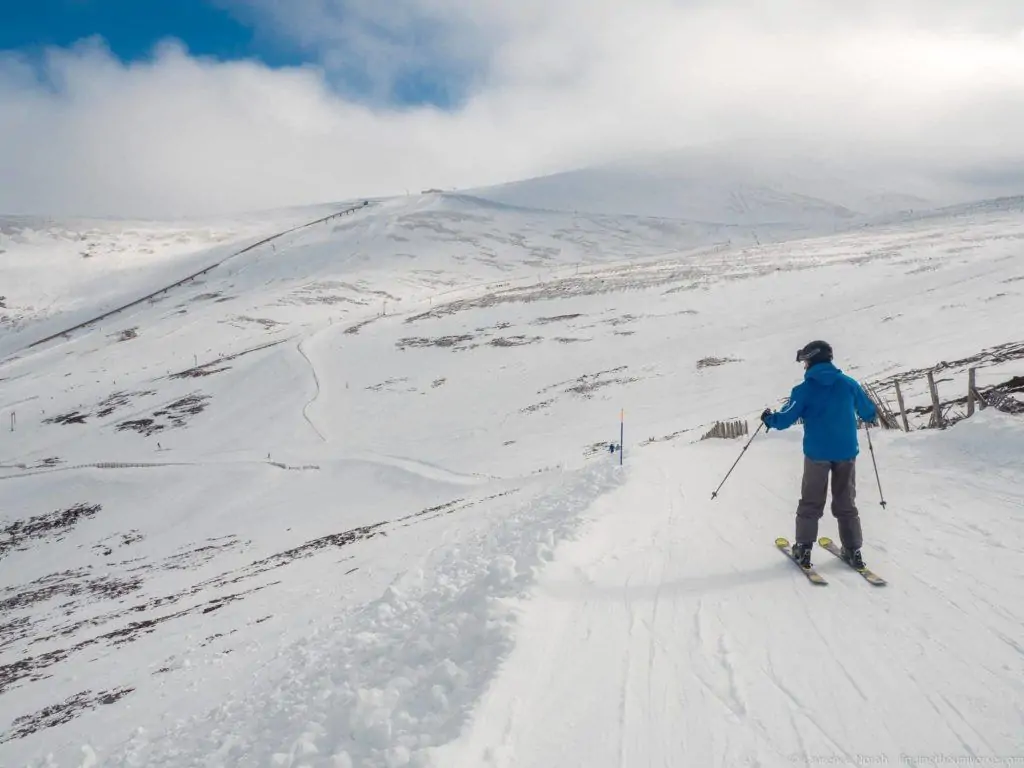 Learning to ski at Cairngorm Mountain Scotland