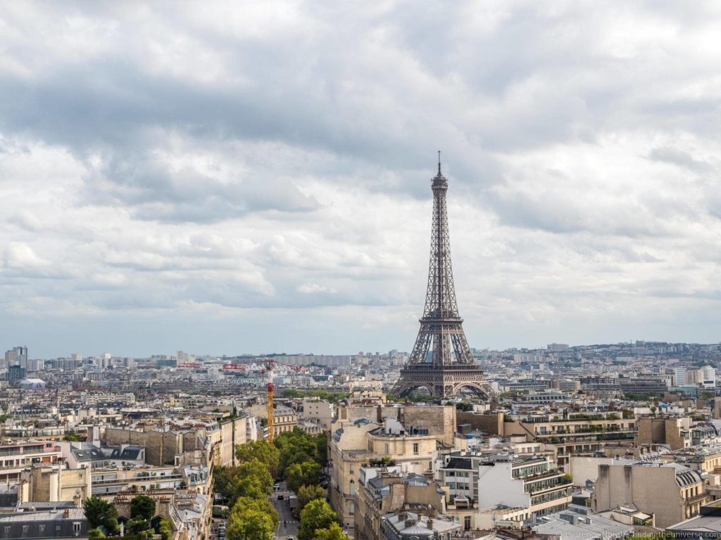 Eiffel Tower from Arc de Triomphe_by_Laurence Norah