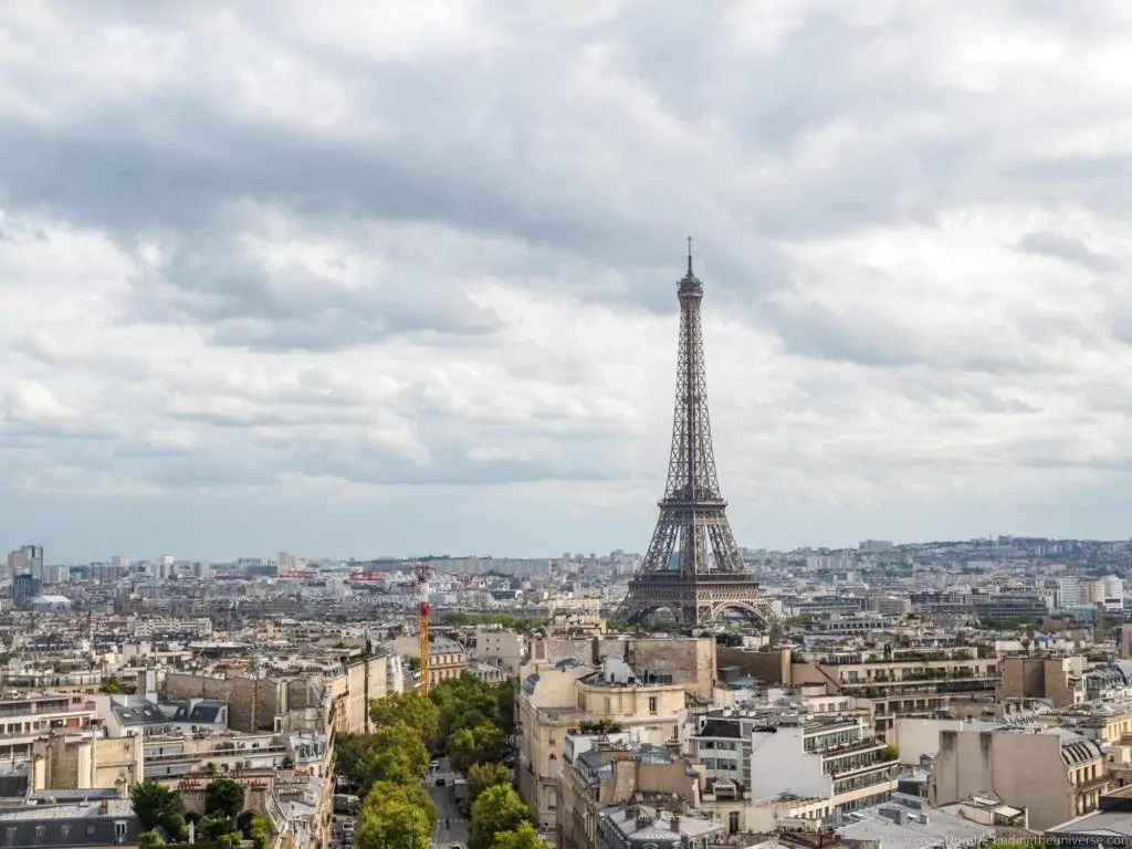 Eiffel Tower from Arc de Triomphe