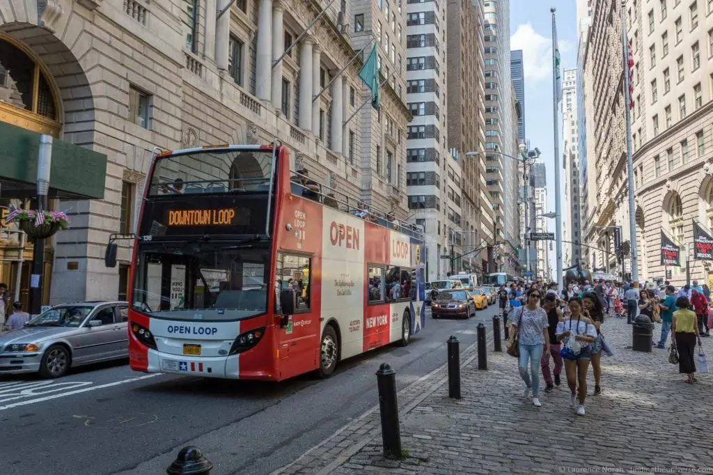 Hop-on Hop-Off bus in New York