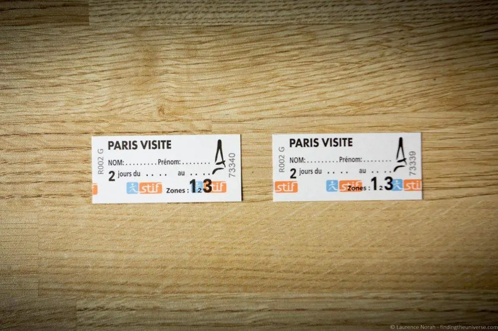 Paris transport tickets