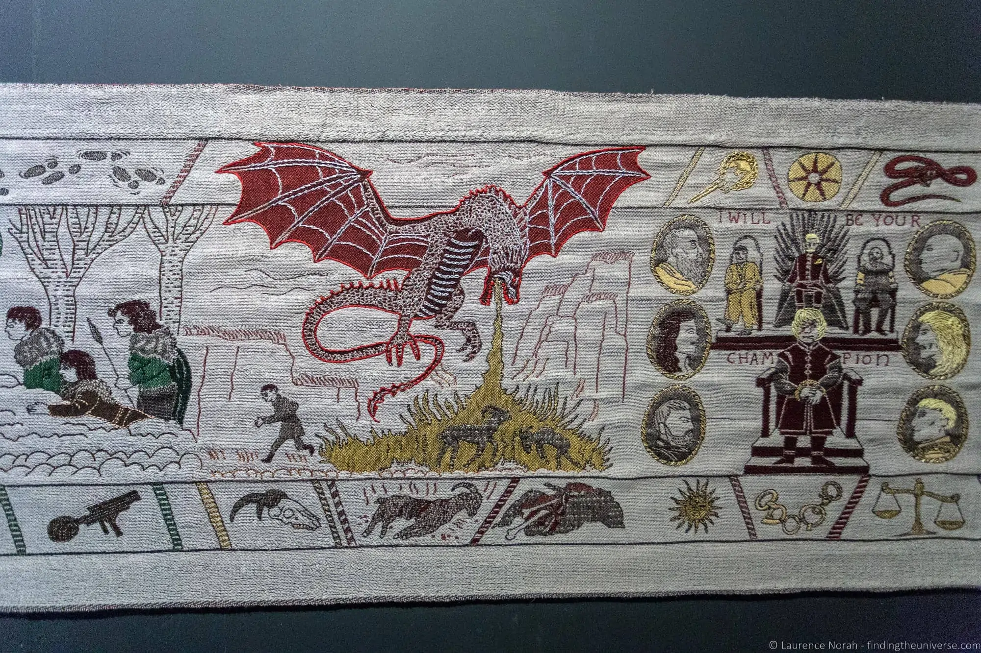 Game of Thrones artwork at the Ulster Museum Belfast
