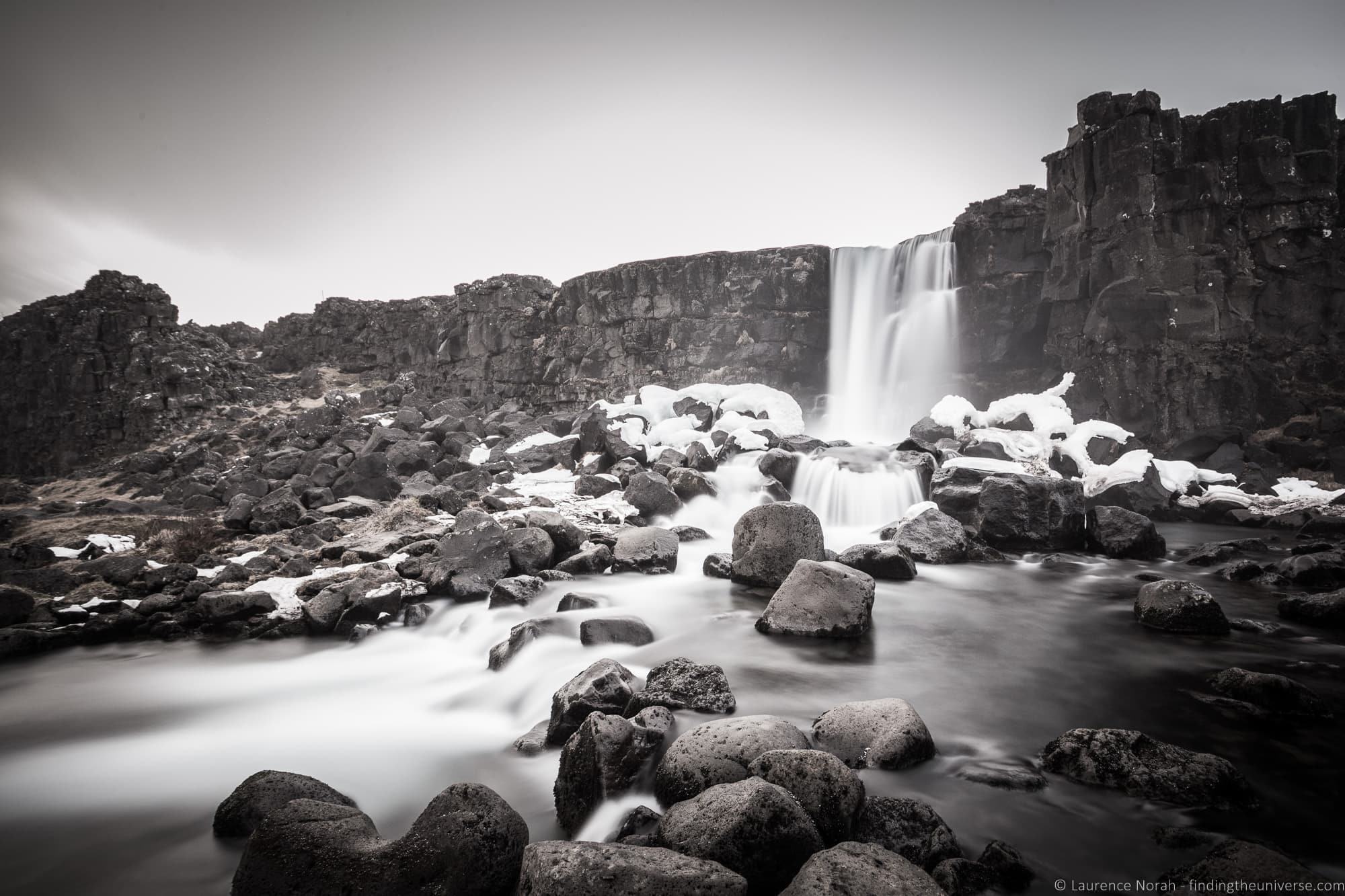 Oxararfoss Watefall Þingvellir National Park Iceland