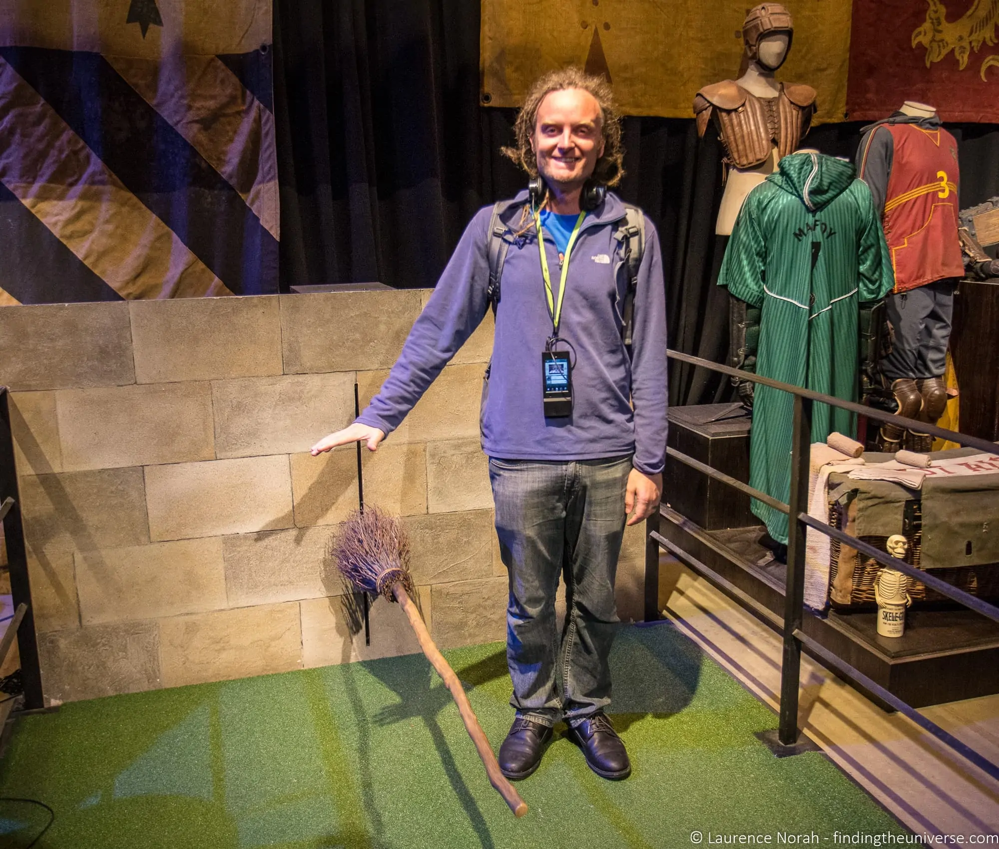 Broomstick training at Harry Potter Studio Tour