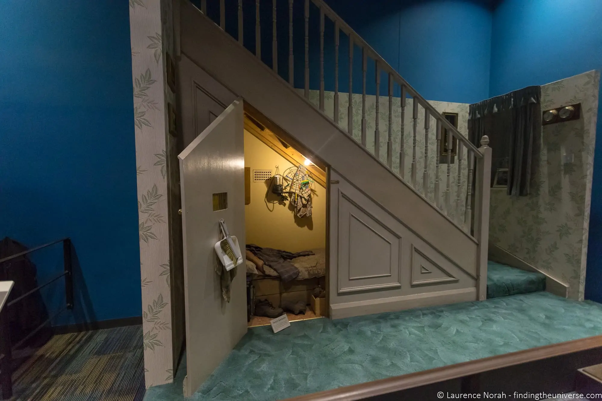 Cupboard under the stairs at Harry Potter Studio Tour