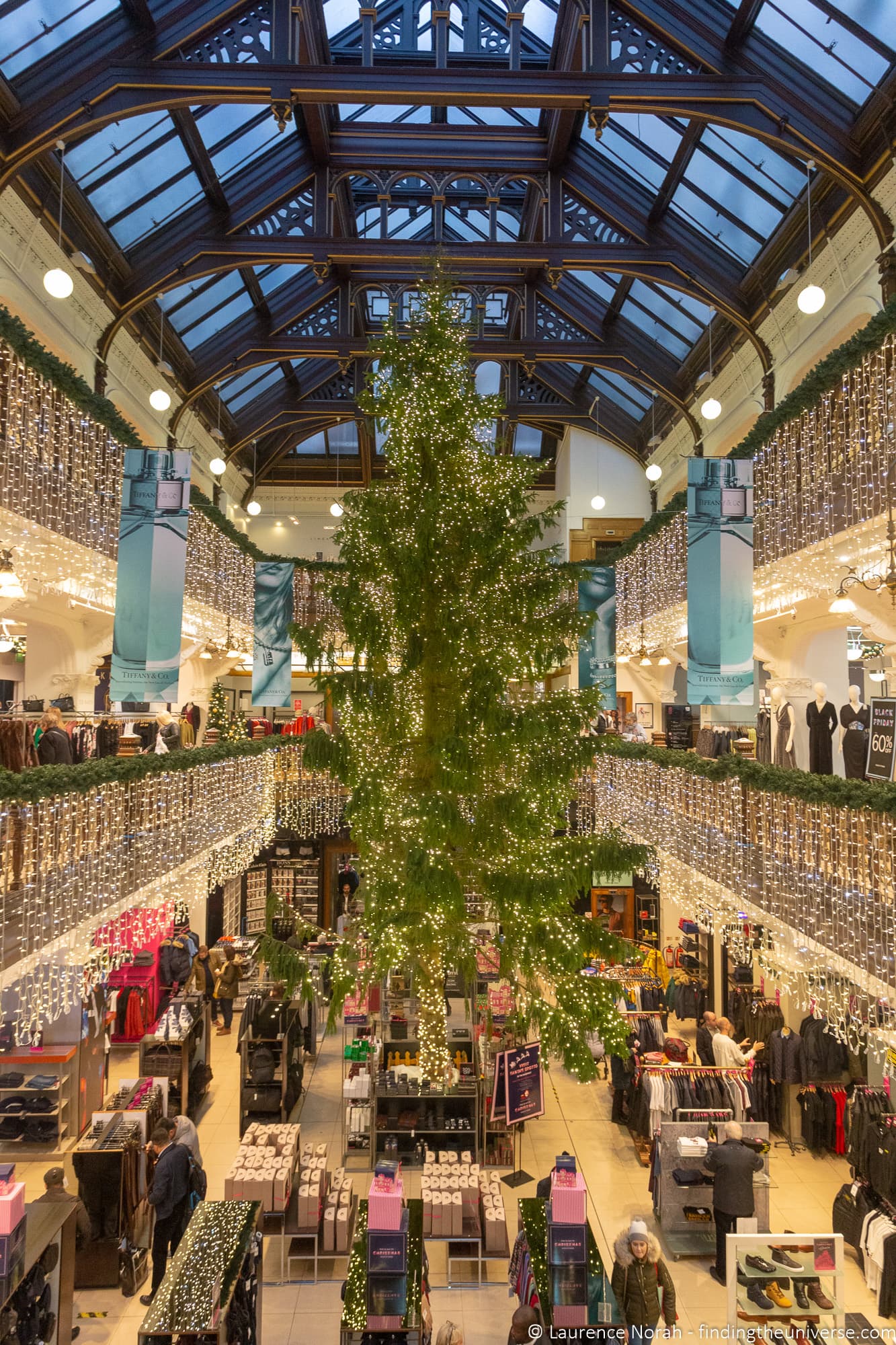 Jenners Christmas tree Edinburgh
