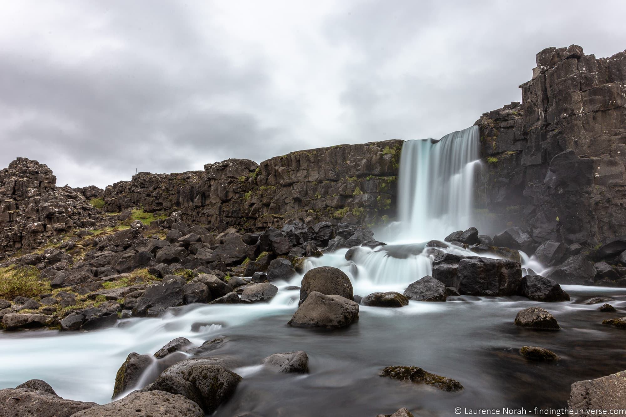 Long exposure waterfall Iceland