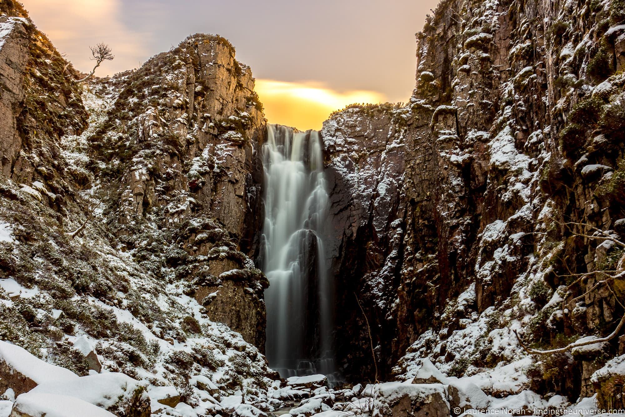 Waterfall long exposure photography Scotland