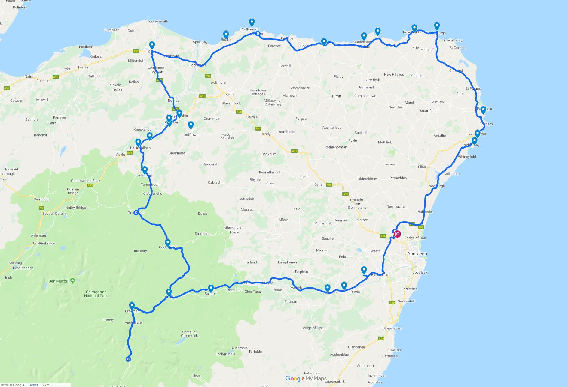 3 Day North East 250 Scotland Road Trip Itinerary