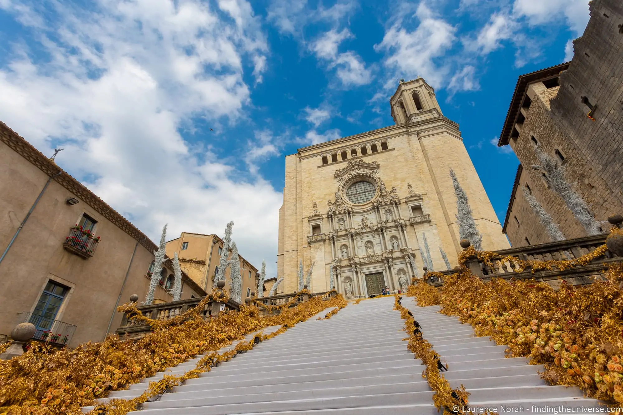 Floral displays during the Temps de Flors festival in Girona