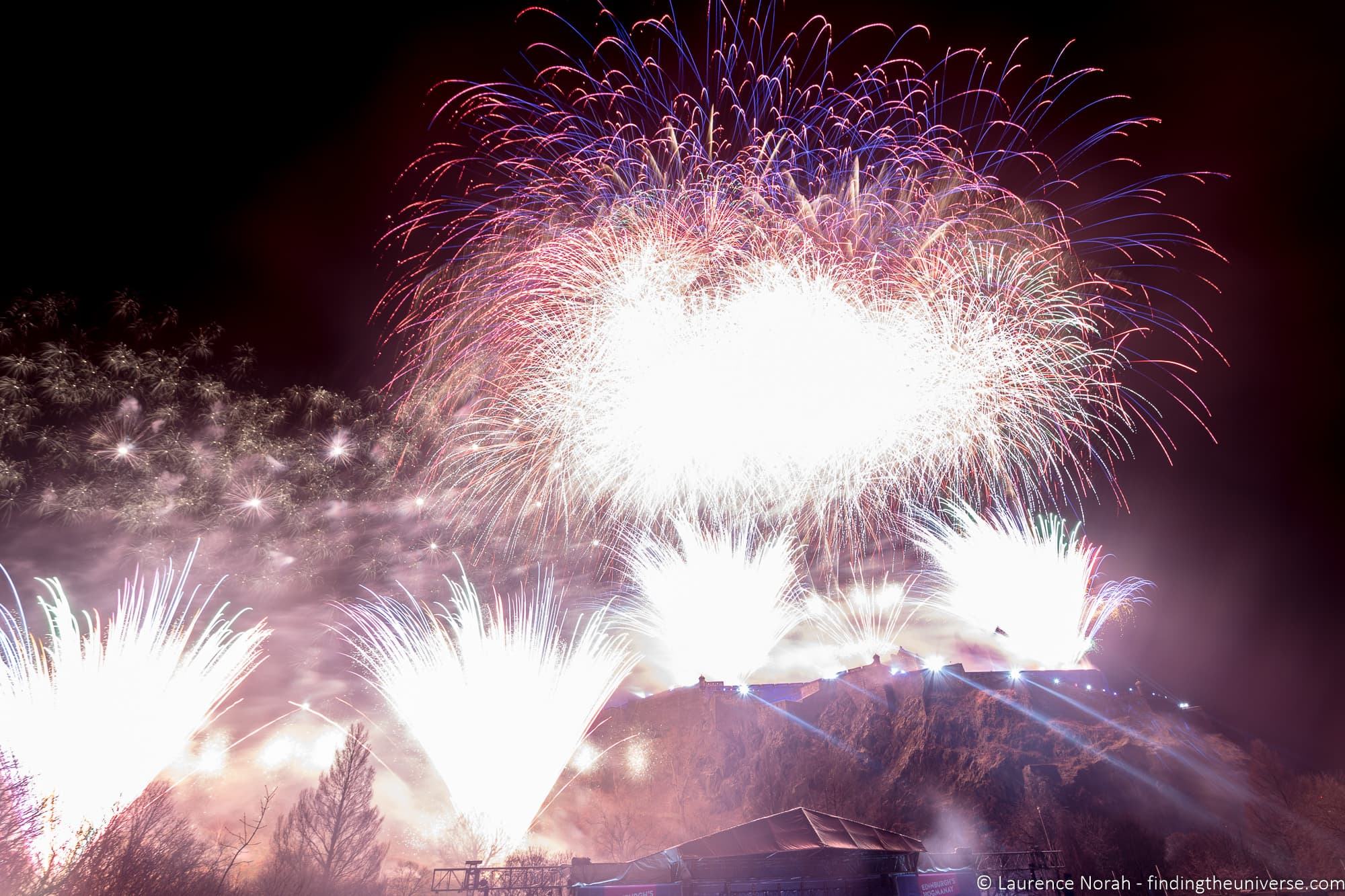 Over exposed fireworks