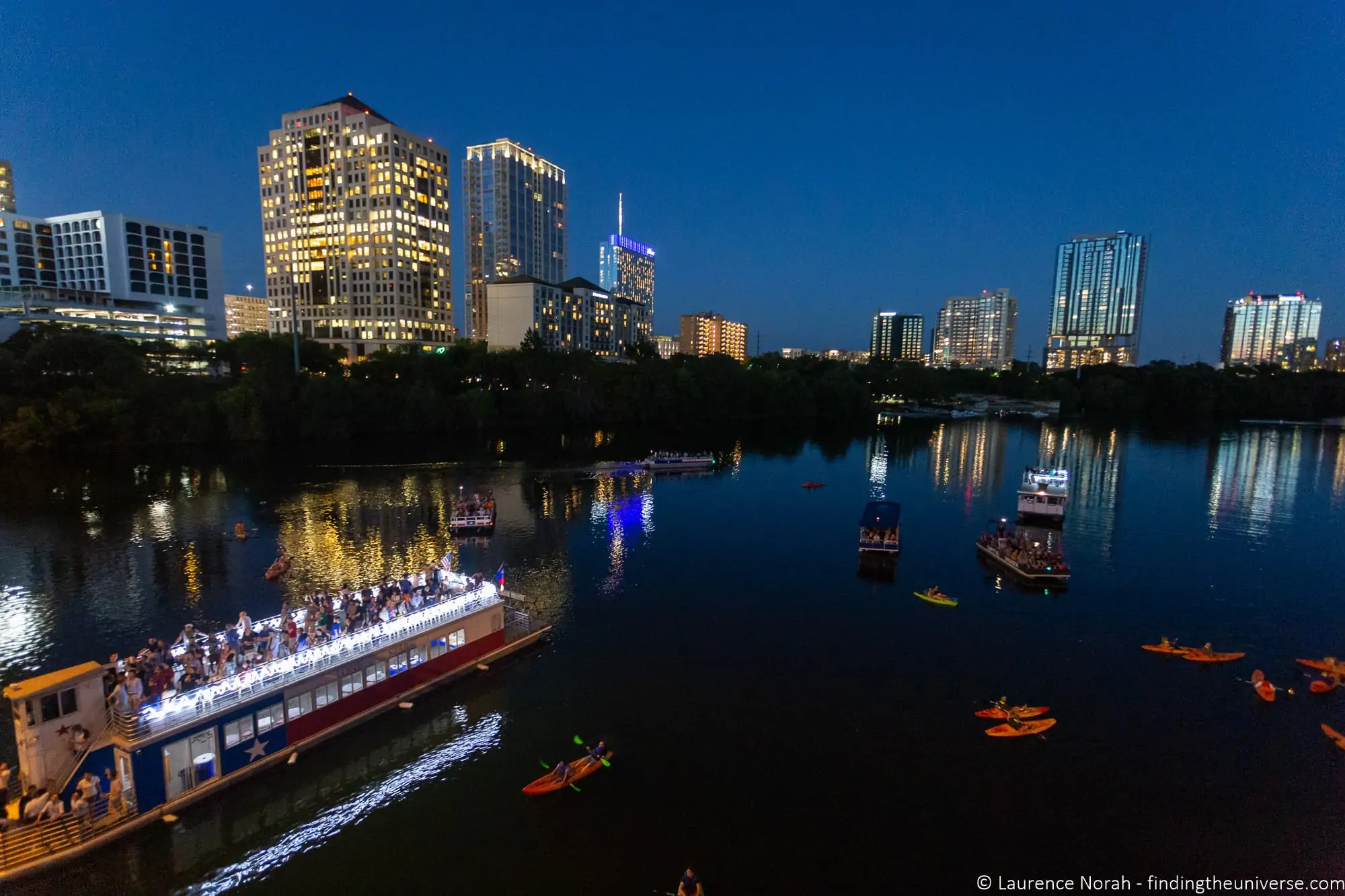 Bat watching bridge Austin