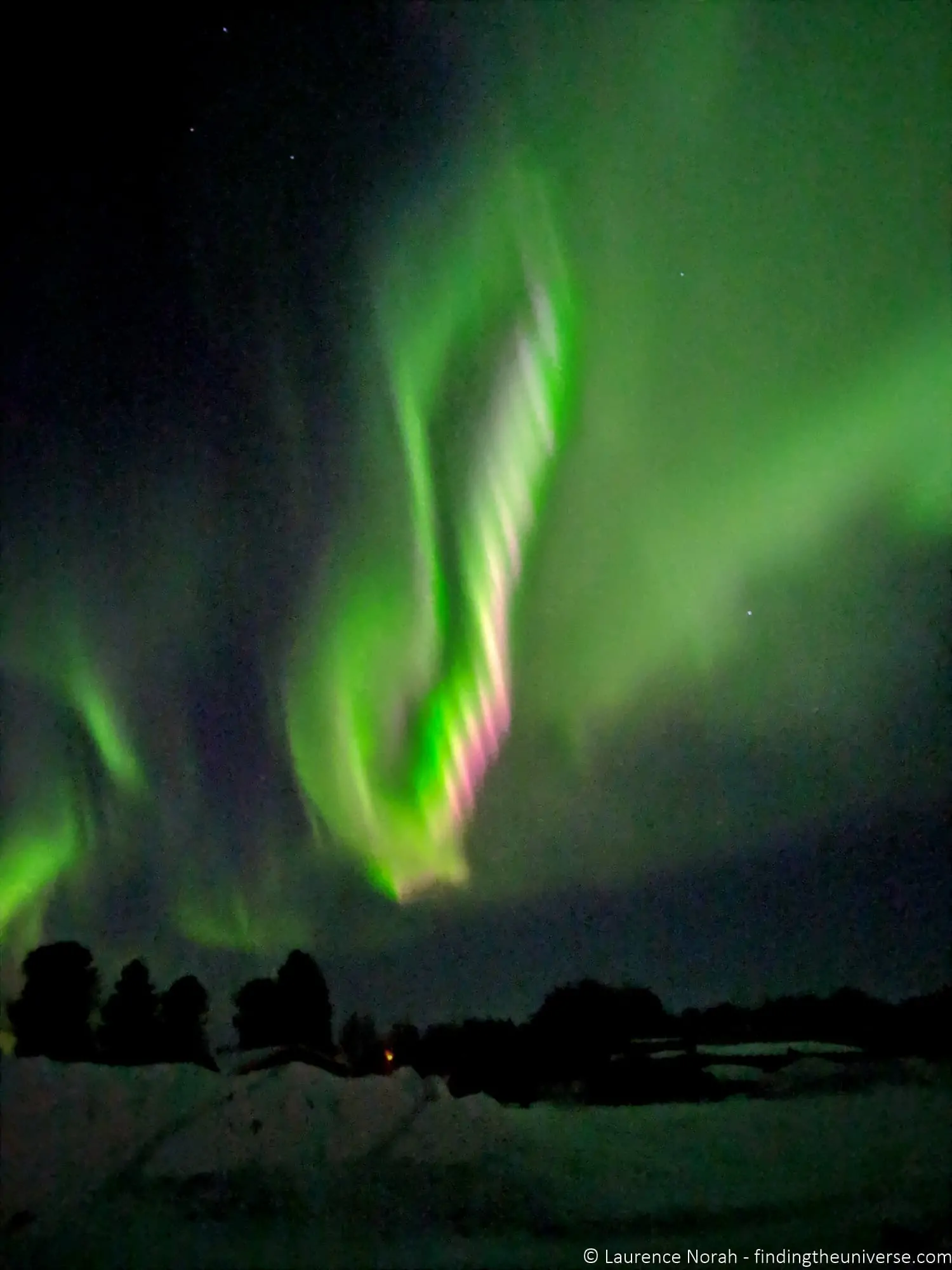 Northern Lights taken with a smartphone