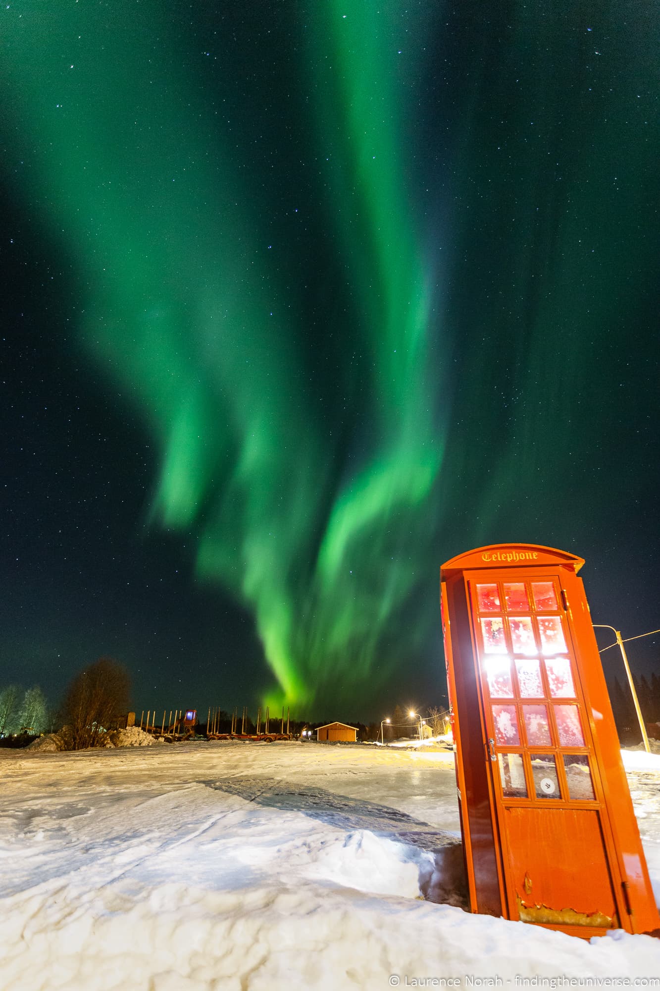 Northern Lights telephone box