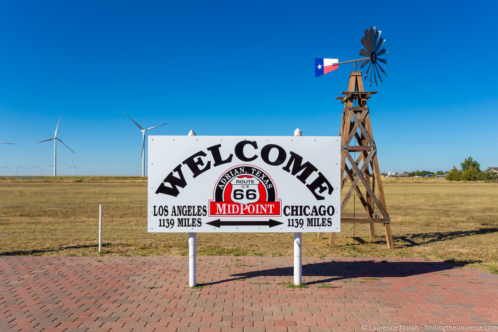 Route 66 midpoint Adrian Texas