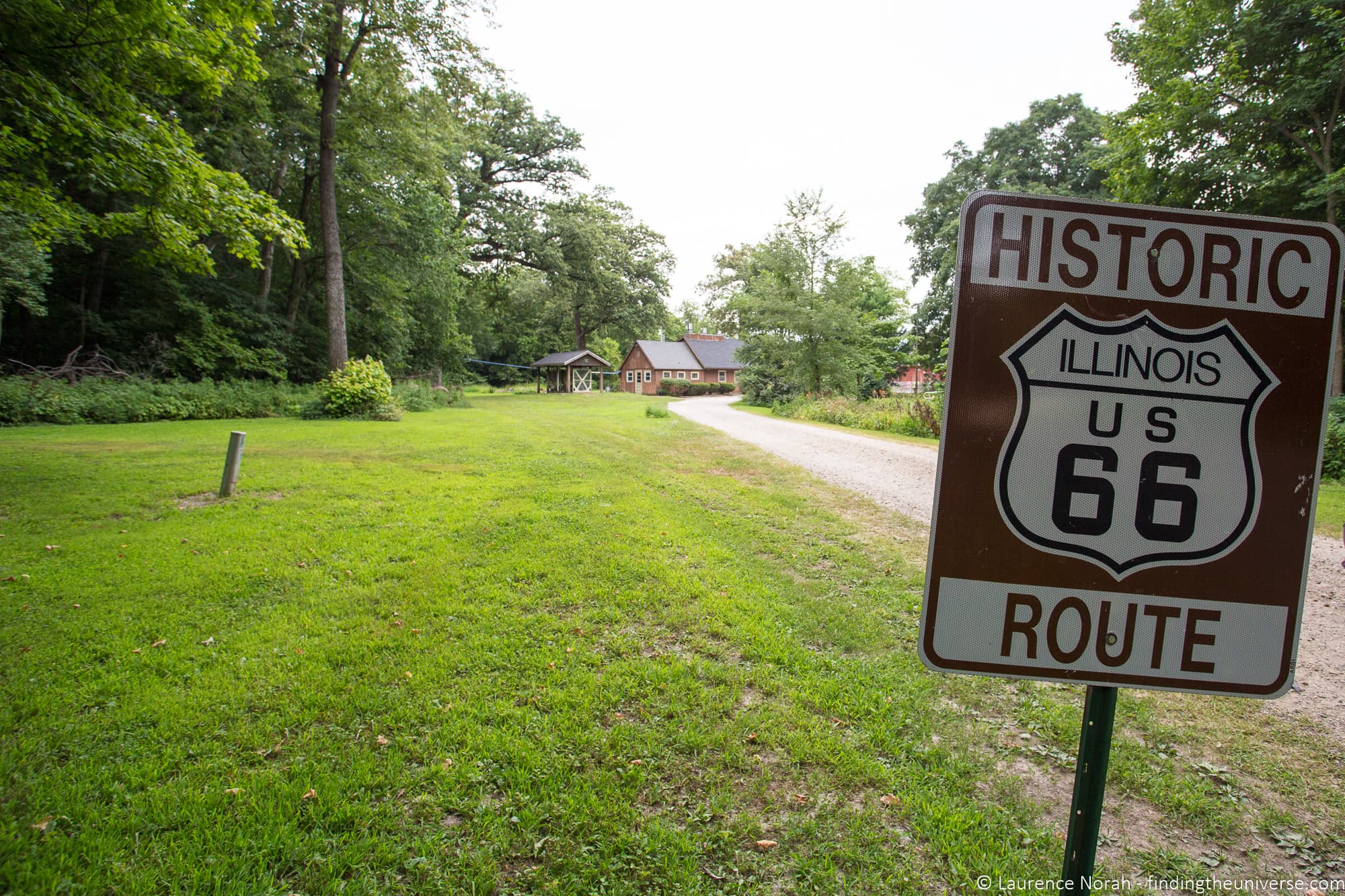 Sign Funks Grove Route 66 Illinois