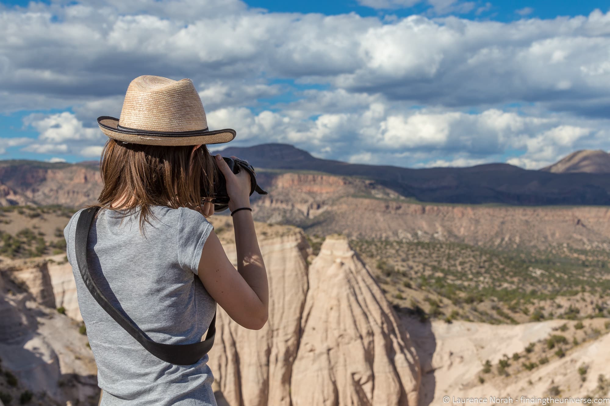 Girl taking picture