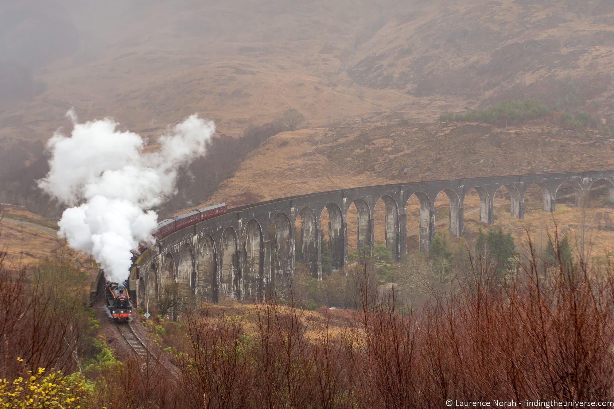Glenfinnan Viaduct Scotland Harry Potter Train