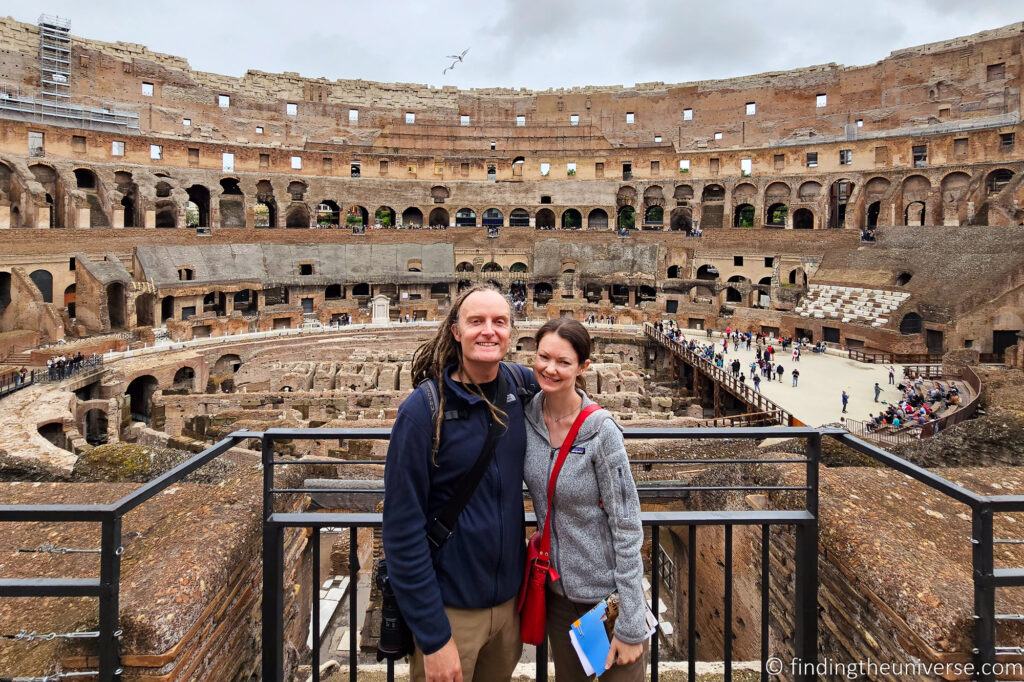 Laurence and Jess at the Colosseum