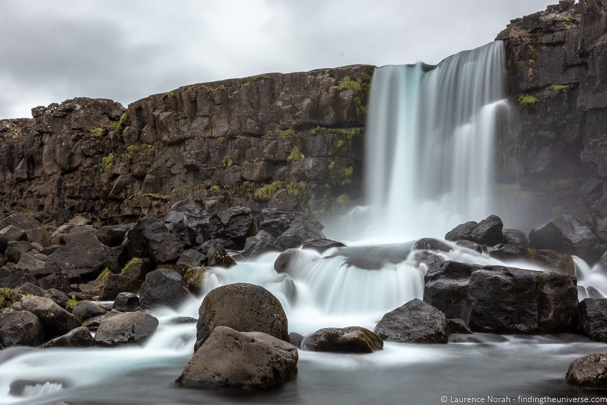 Long exposure waterfall Iceland