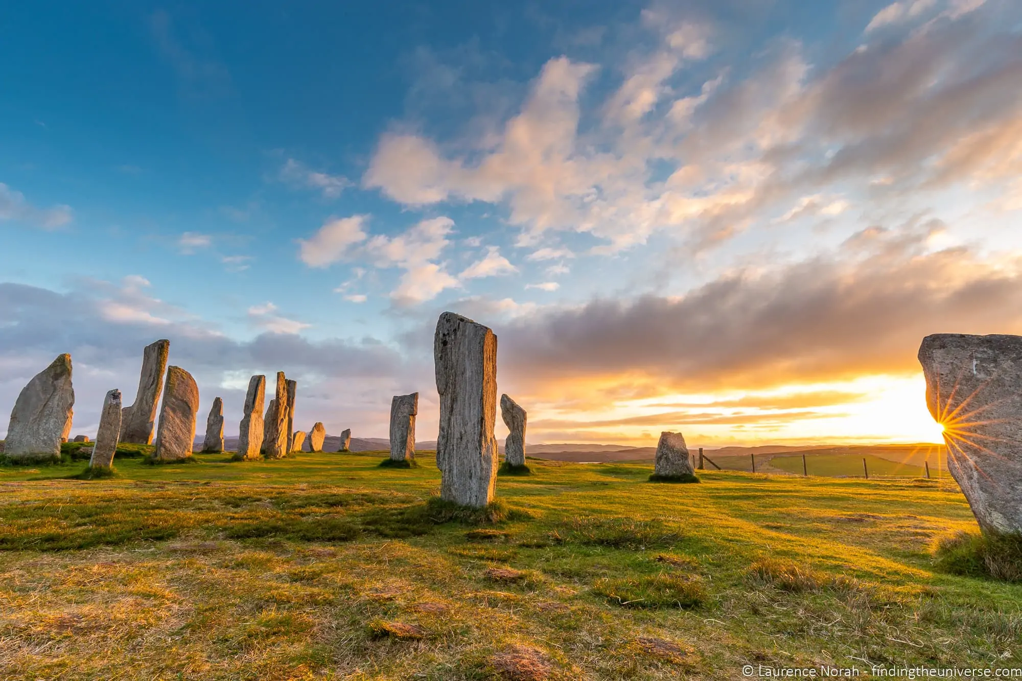 Callanish Standing Stones at golden hour