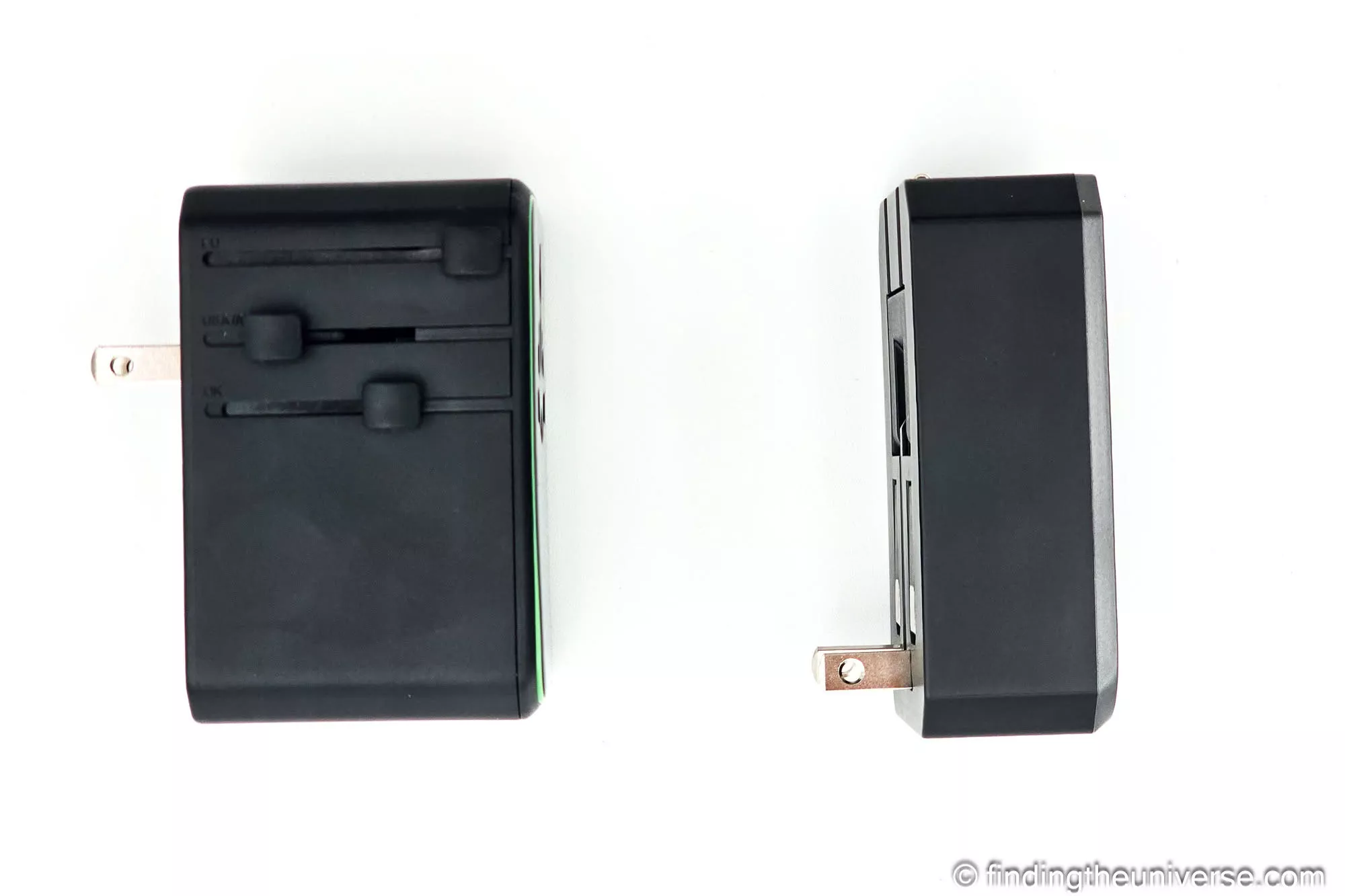 EPICKA Pulse Duo 140W and EPICKA Air 65W travel adapters, showing the slide-out plugs and the Air's slim profile