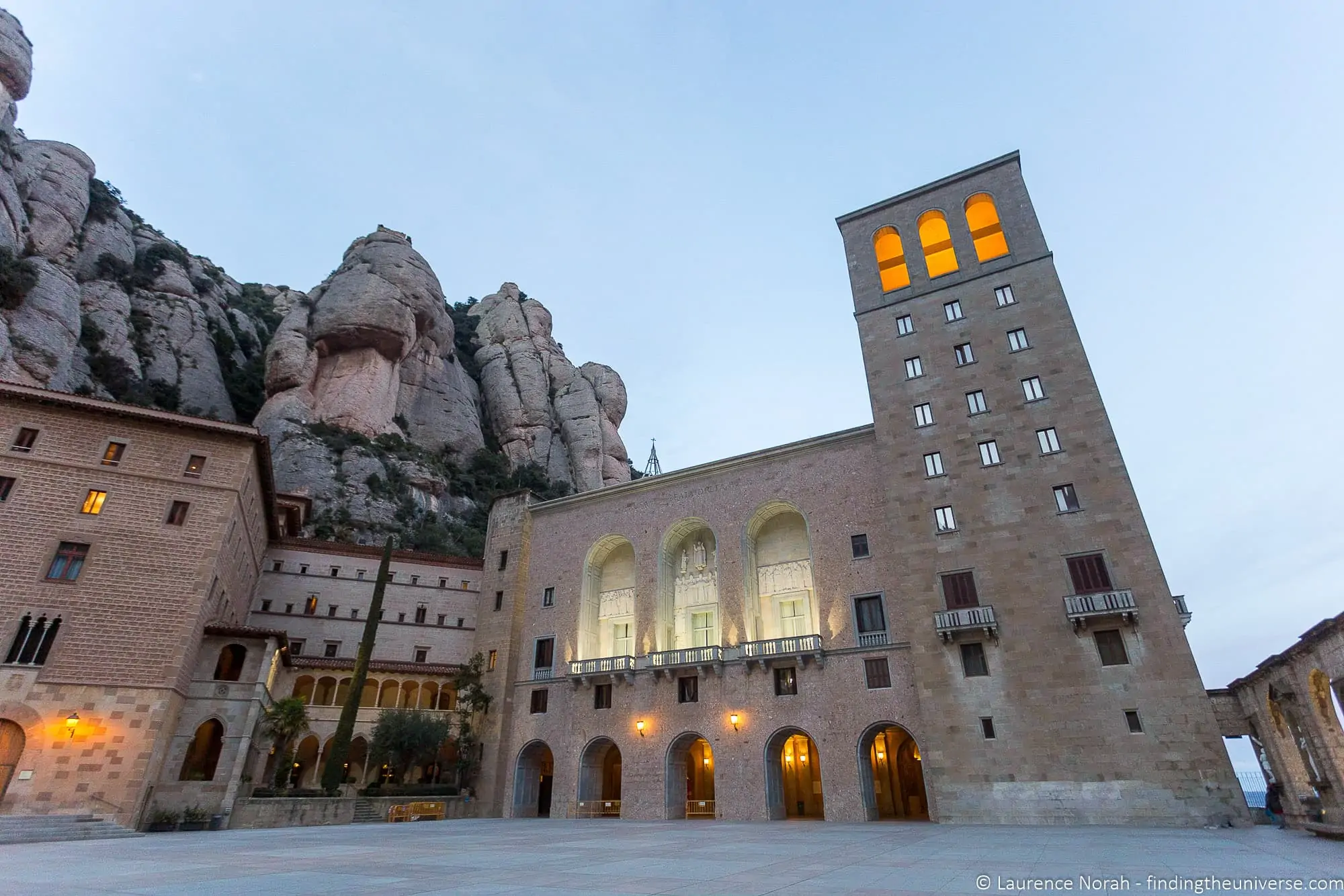 Exterior of Monserrat Abbey