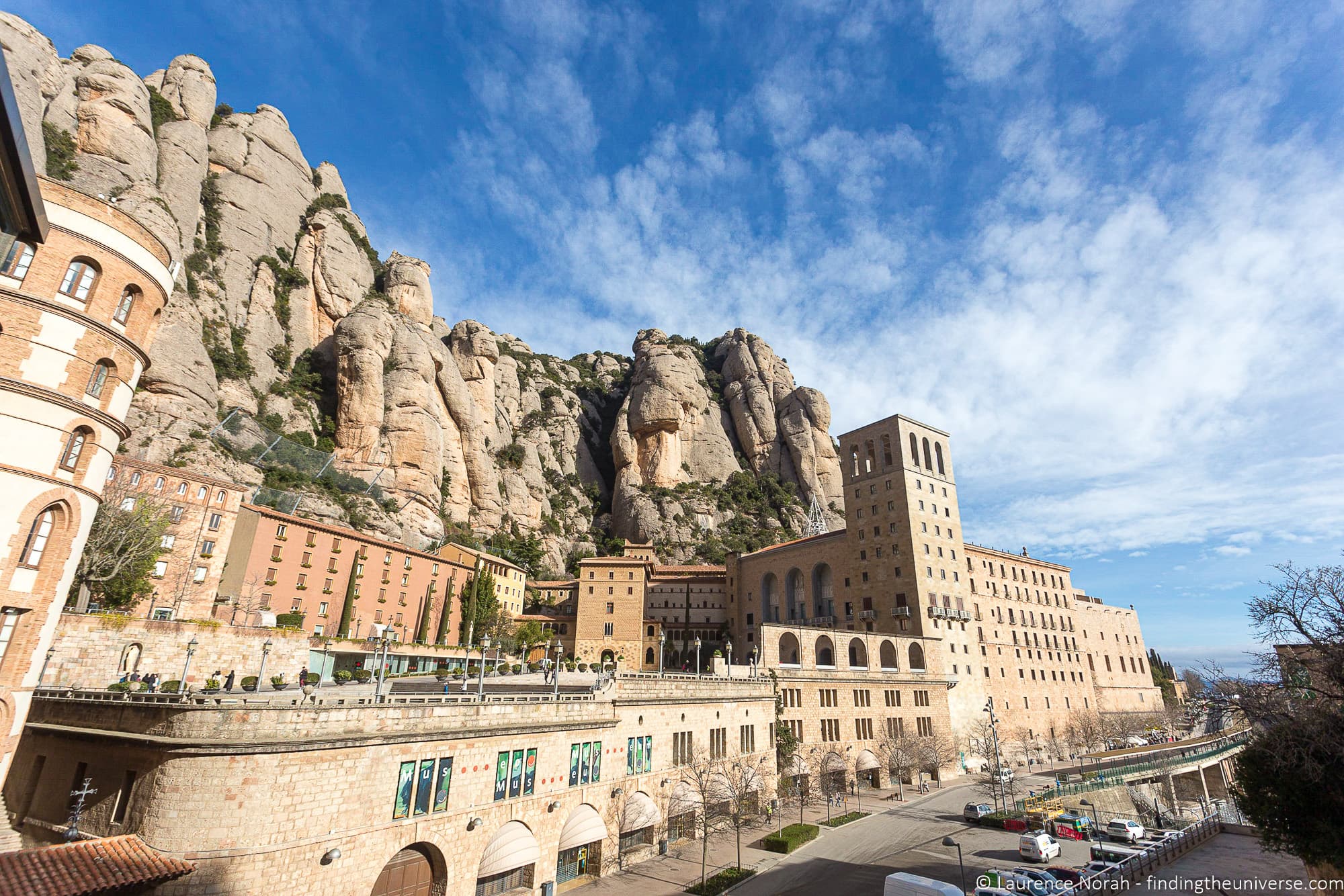 Exterior of Montserrat Spain