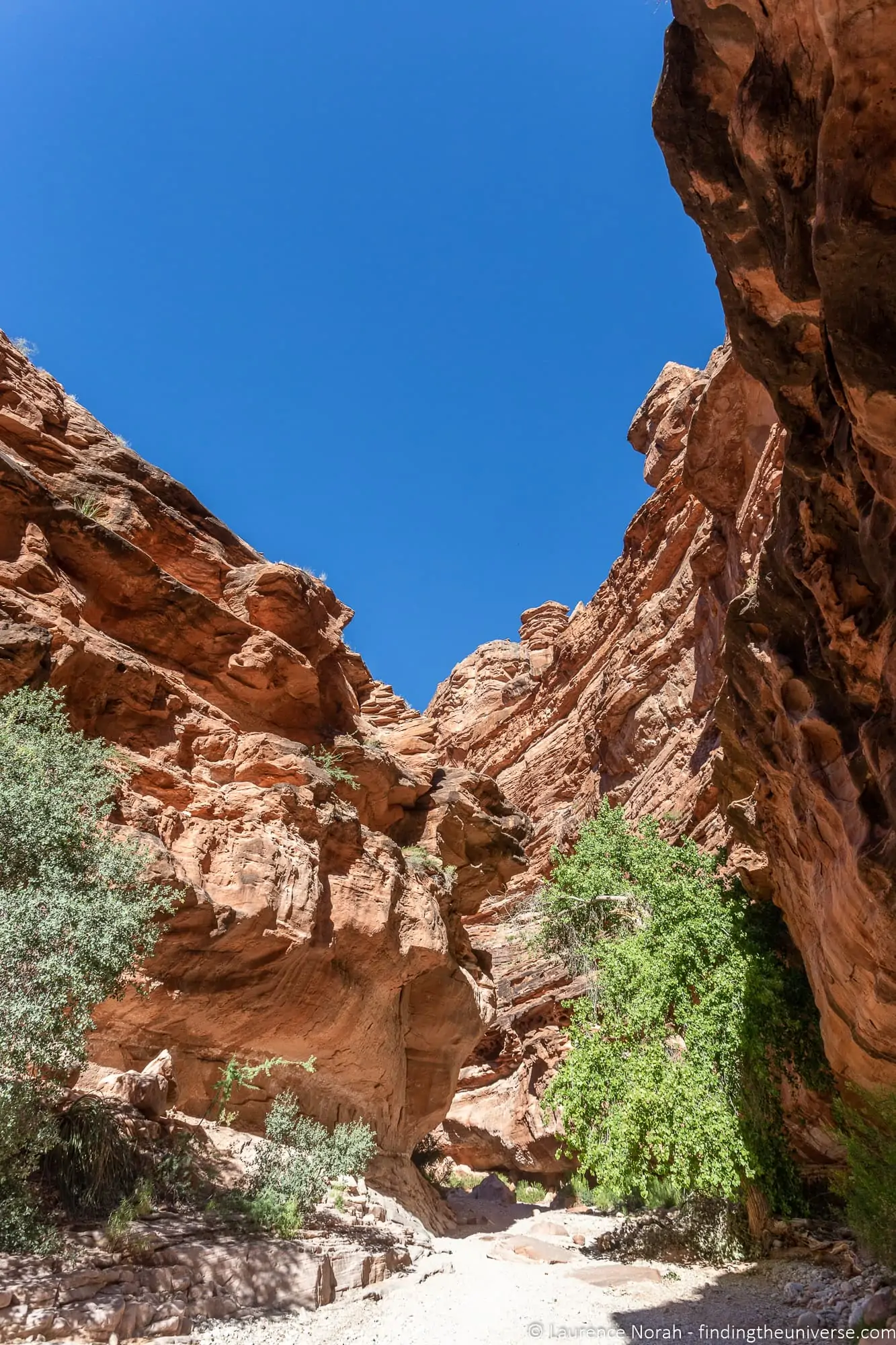 Hiking in to Havasu Falls