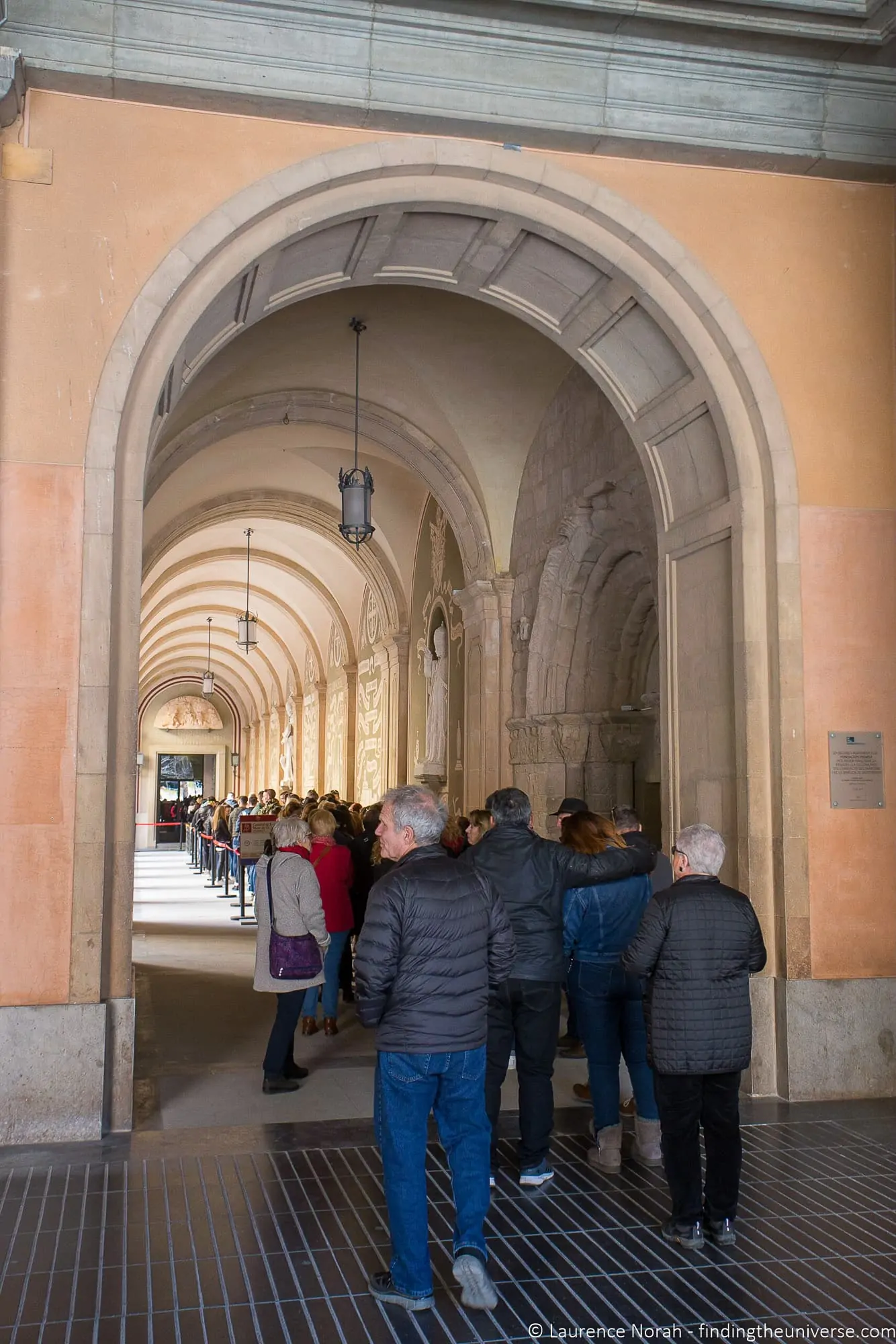 Queue for Virgin of Montserrat