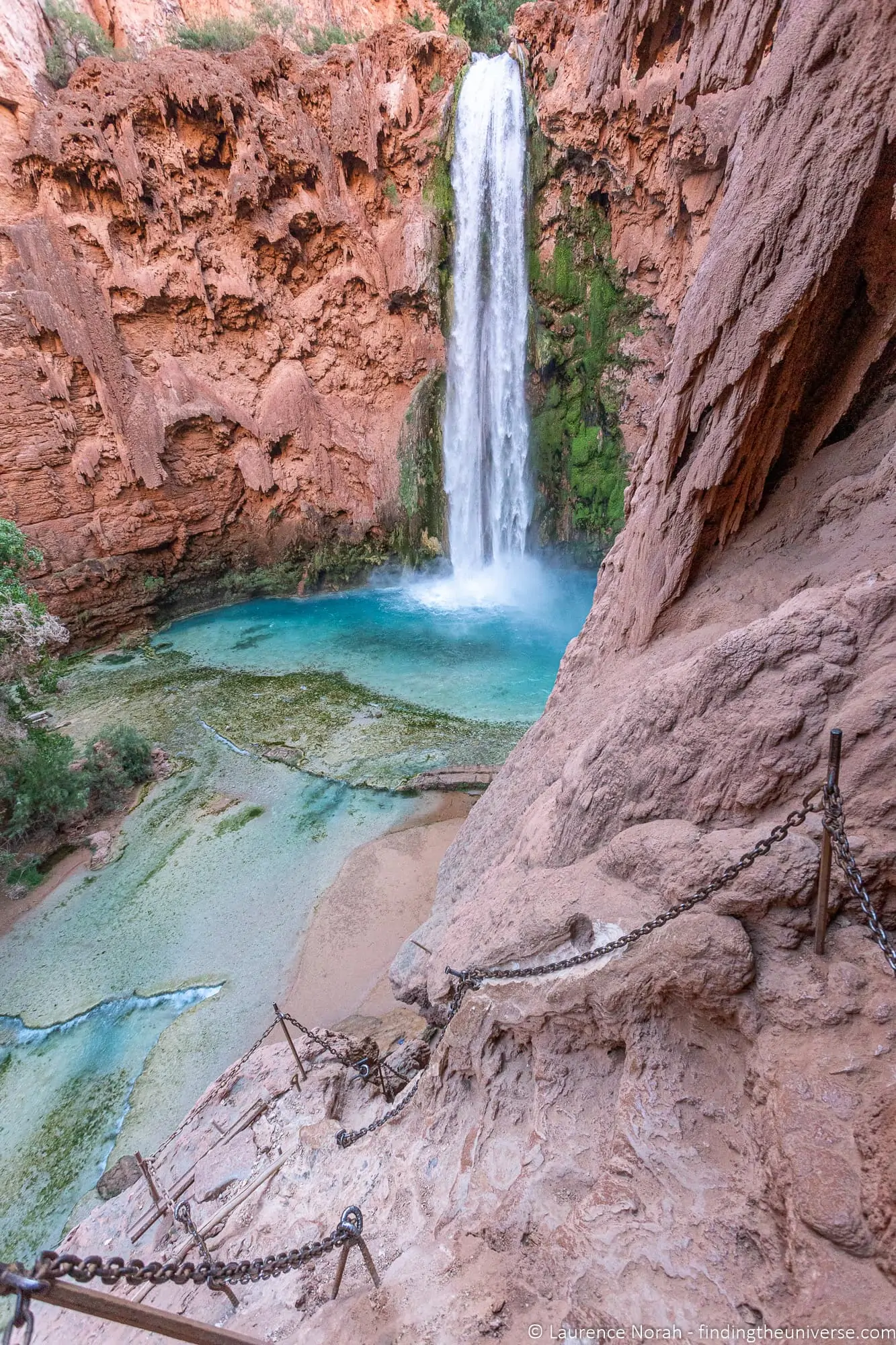 Trail to Mooney Falls havasupai