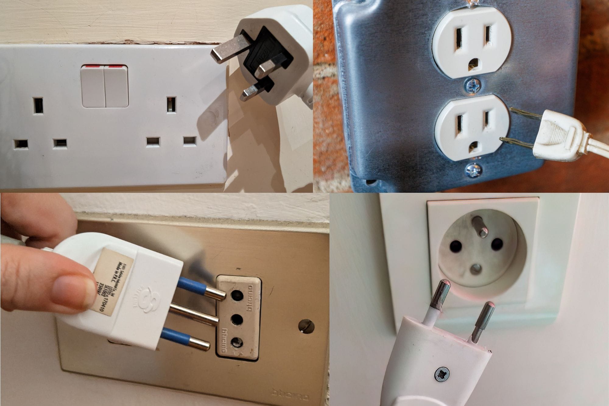 Travel Power Socket and Plug Examples