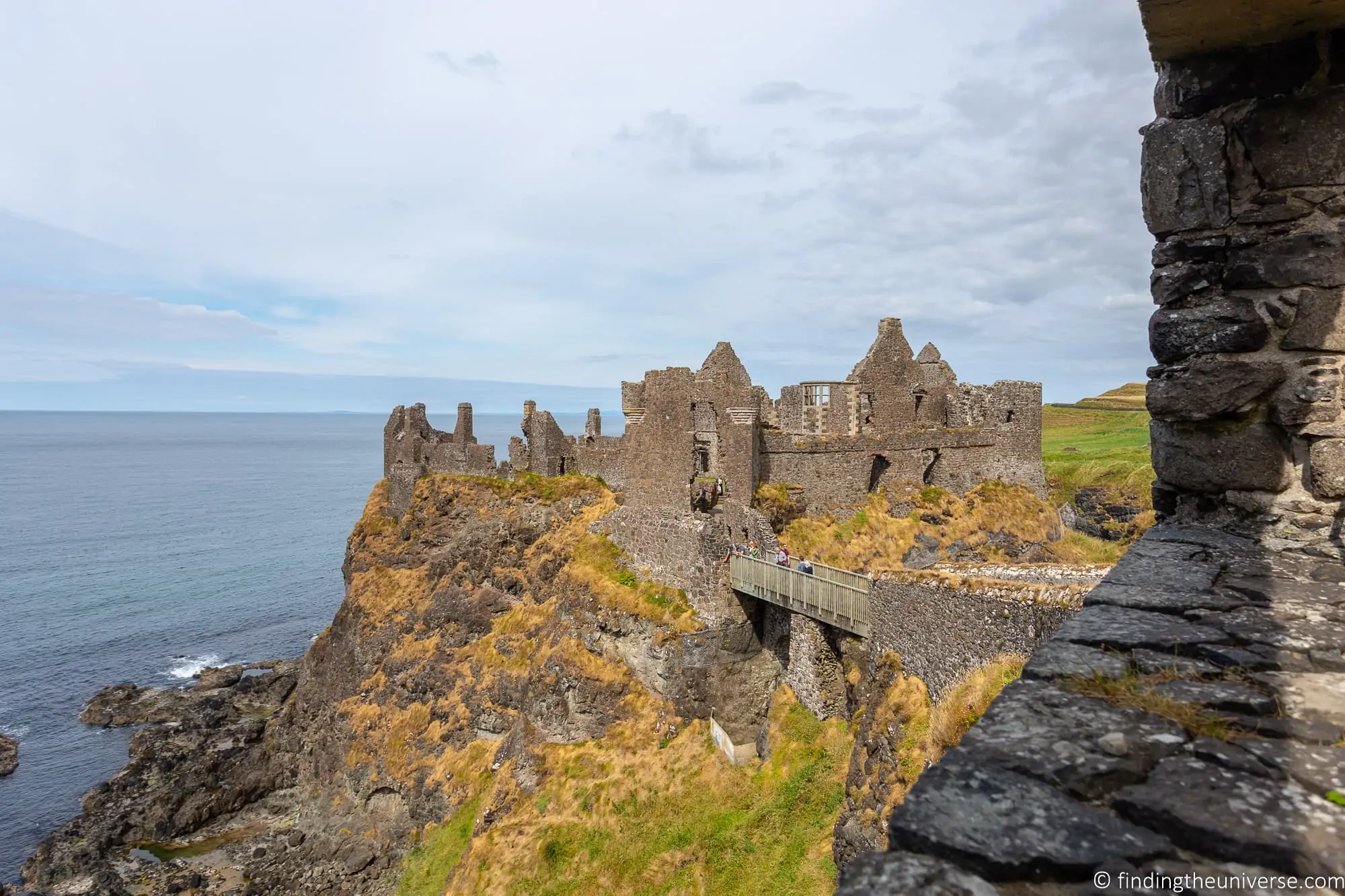 Dunluce Castle as the visual basis for Pyke Castle, Iron Islands