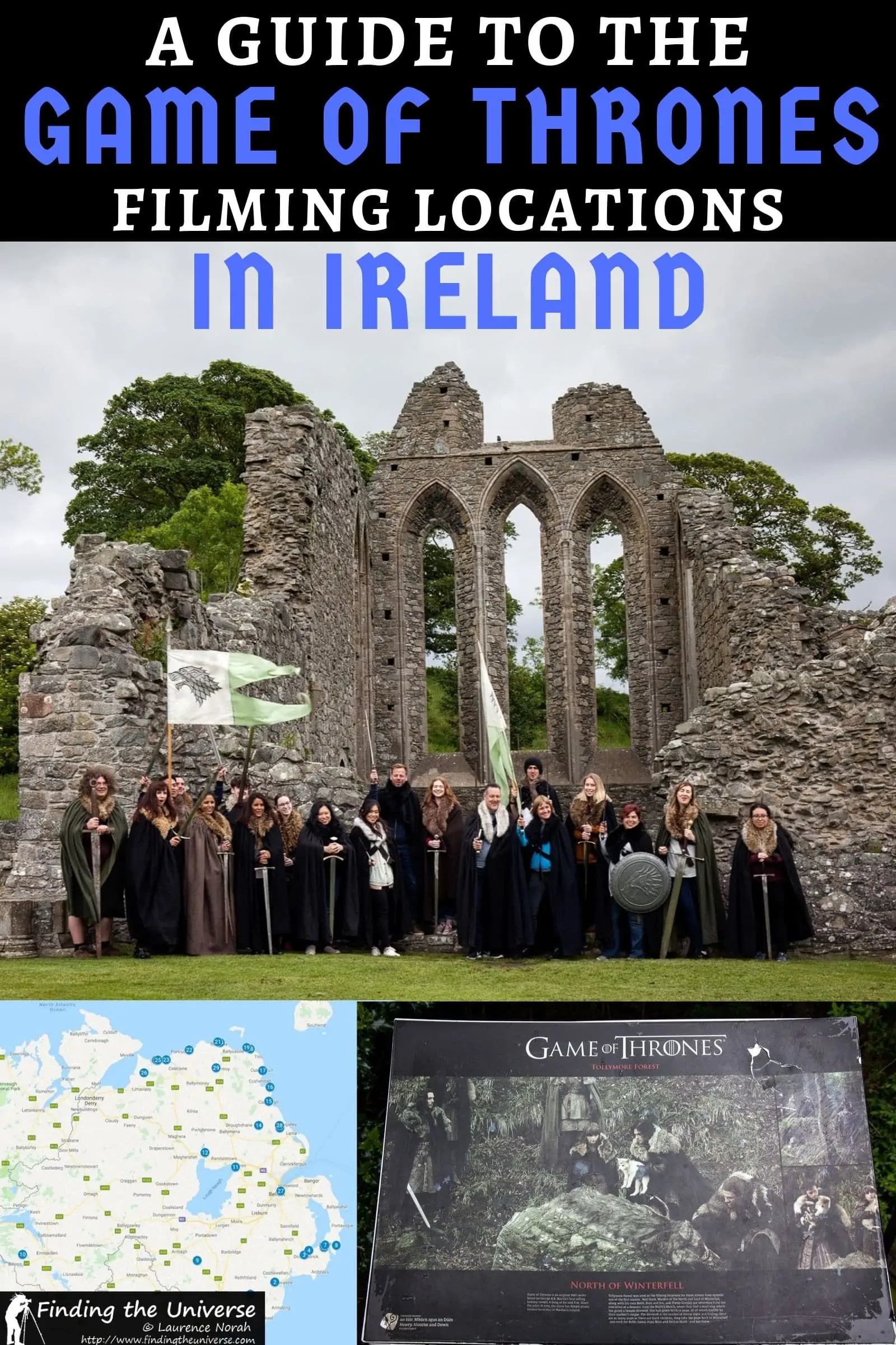 Detailed guide and map of all the Game of Thrones filming locations in Ireland. Includes filming locations in Northern Ireland plus suggested tours, tips and map