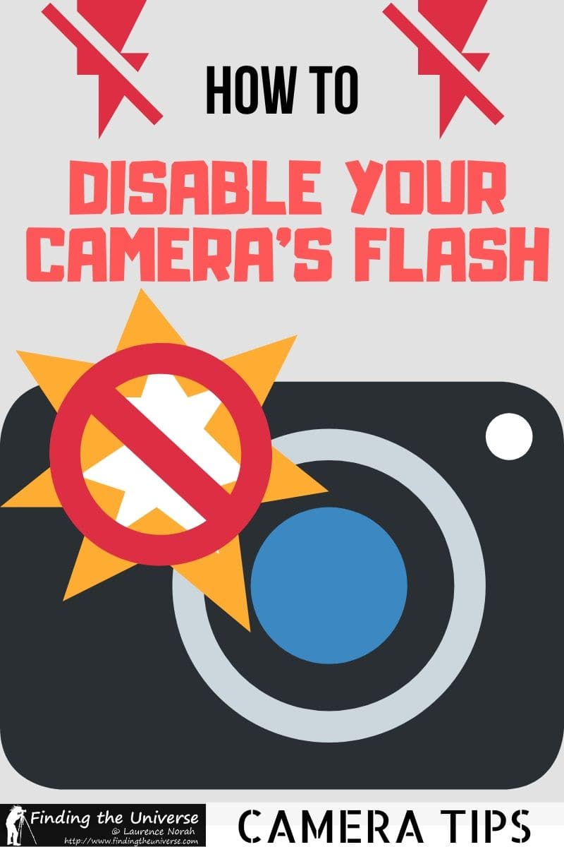 How to Disable your Camera Flash