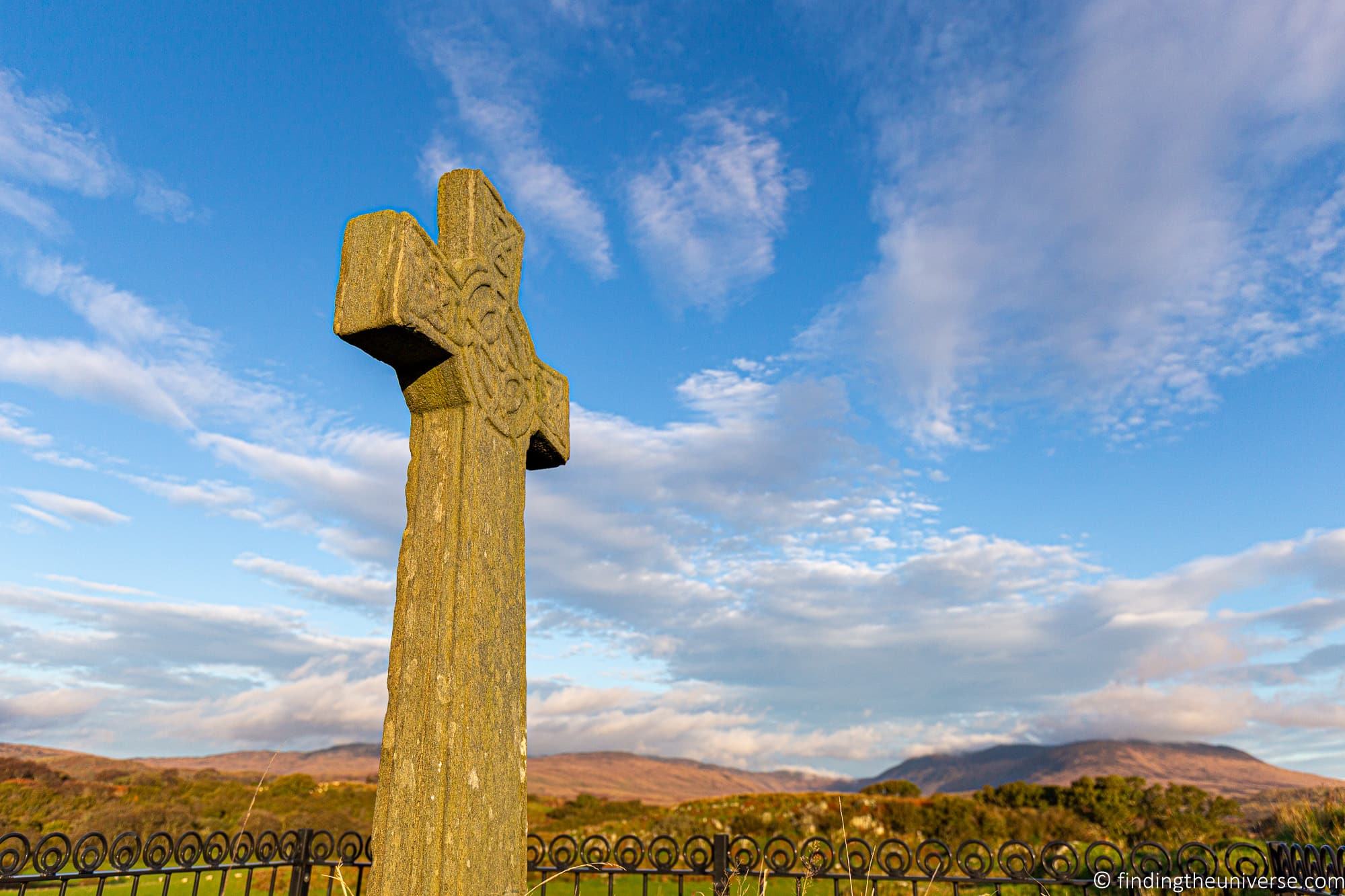 Kildalton High Cross and church Islay