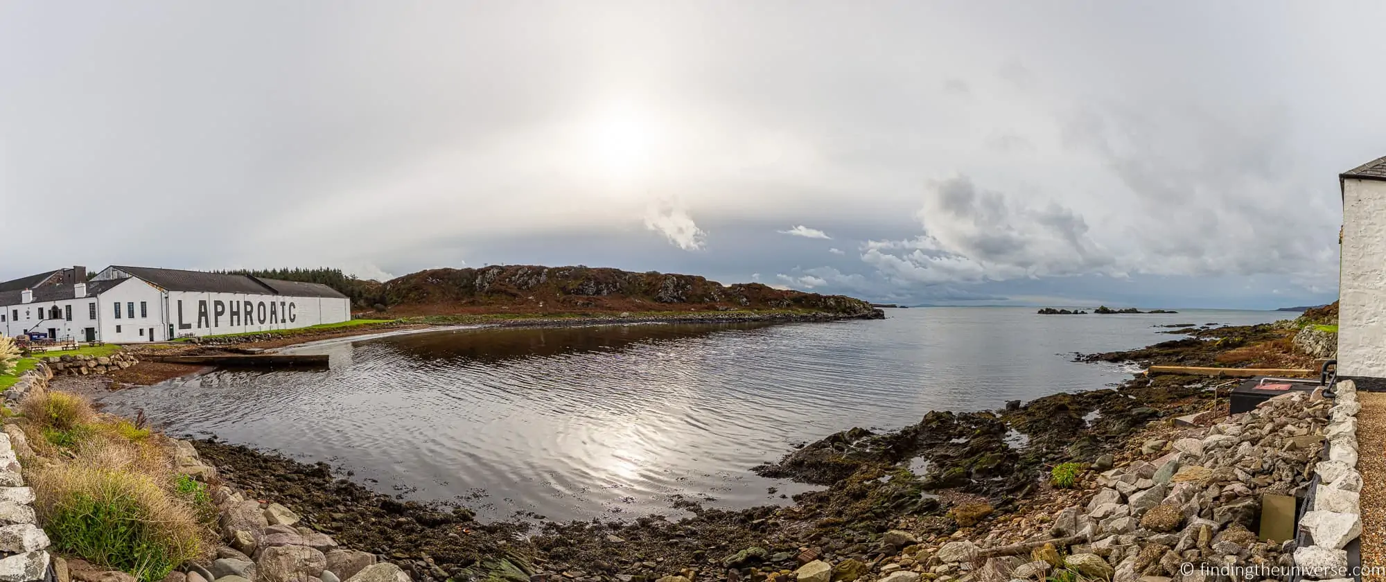 Laphroaig distillery on the Islay coast
