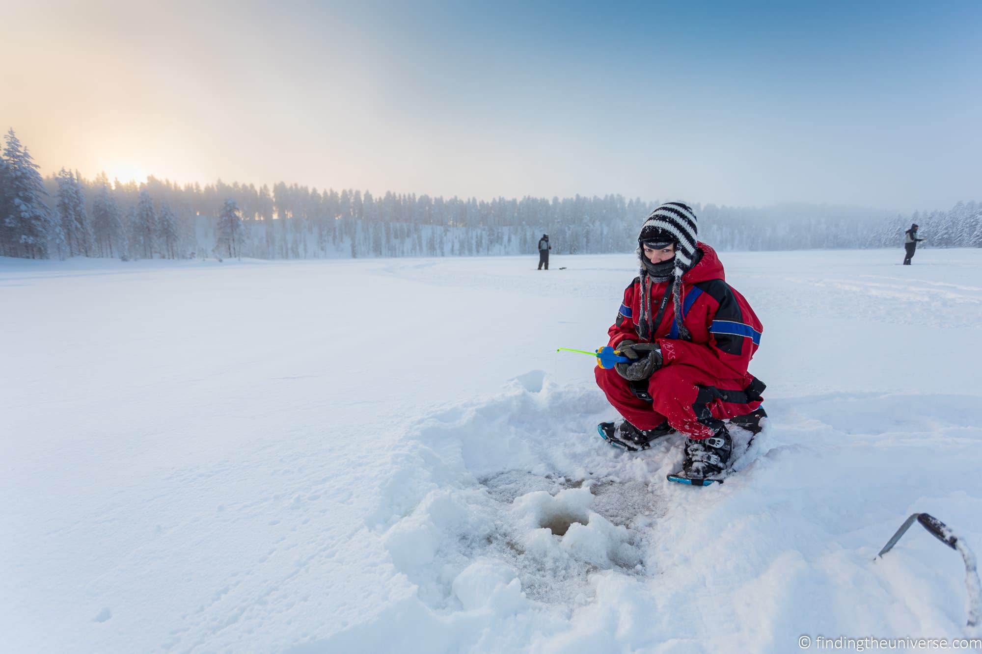 Ice fishing FInland